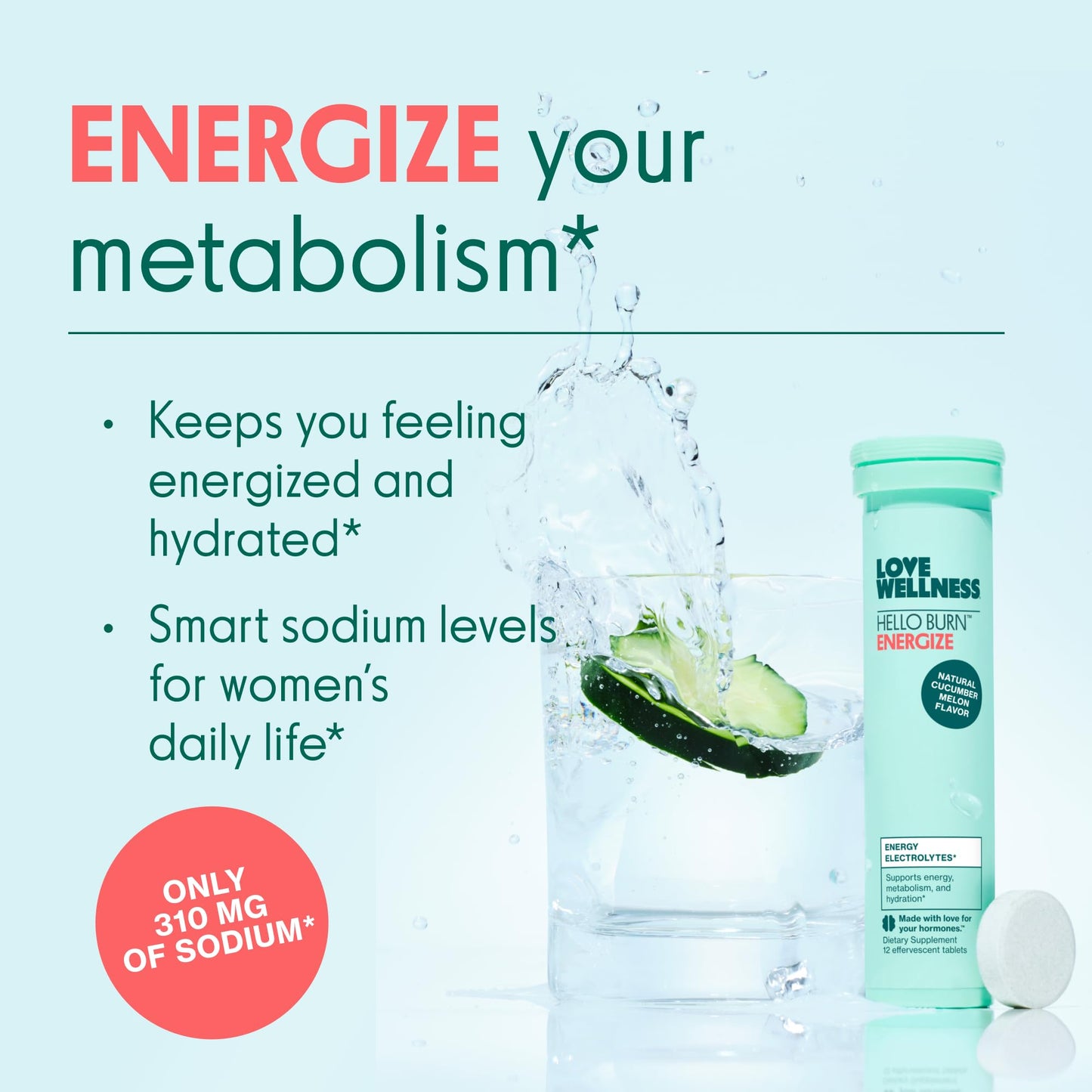 Love Wellness Hello Burn Energize 12 Tablets