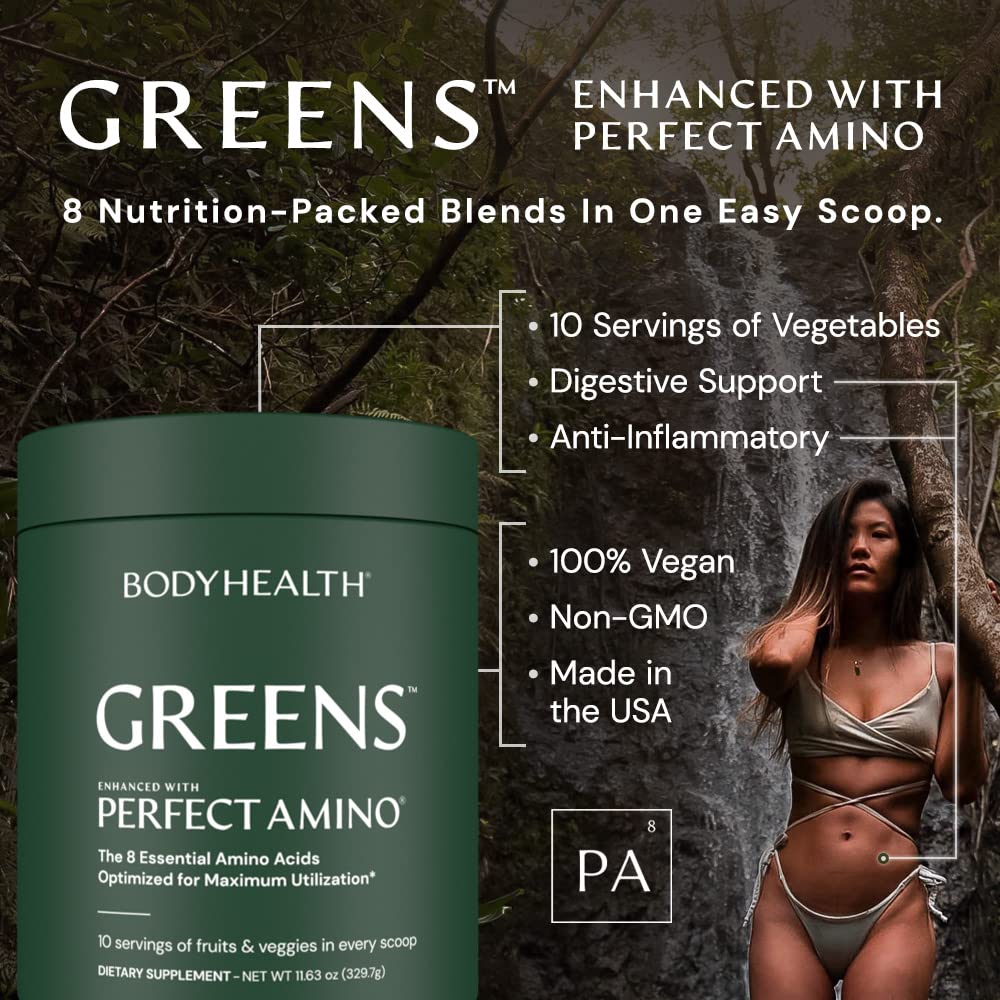 BodyHealth Perfect Greens Formula Powder 11.11 Ounce