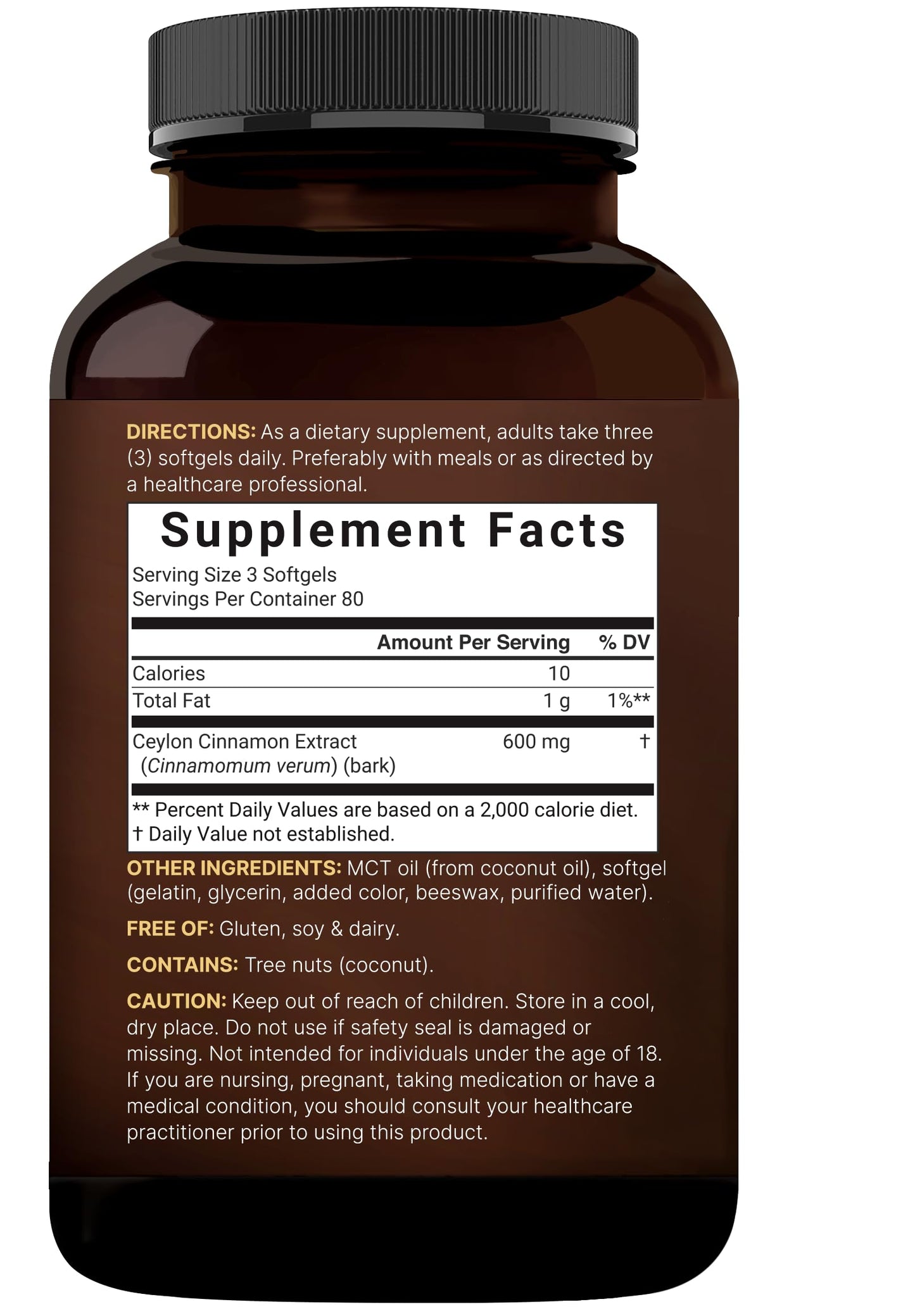 NatureBell Ceylon Cinnamon Softgels 240 Count