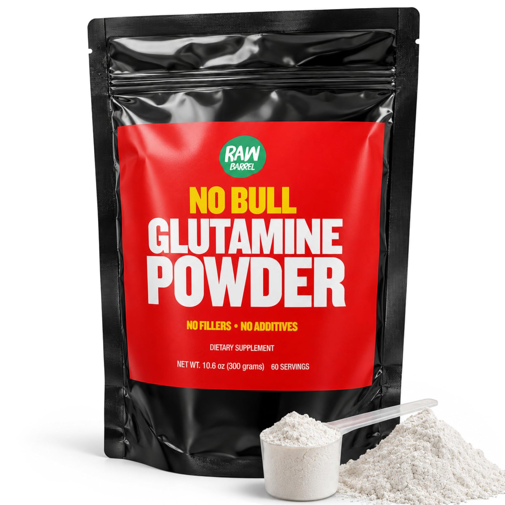 Raw Barrel L-Glutamine Powder 10.58 oz