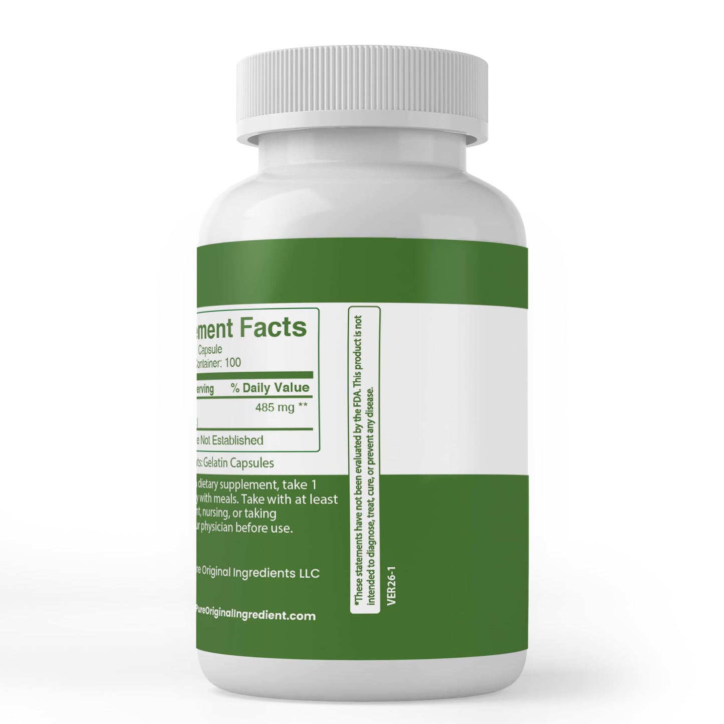 PURE ORIGINAL INGREDIENTS Ginkgo Biloba Capsule, 100 Capsules