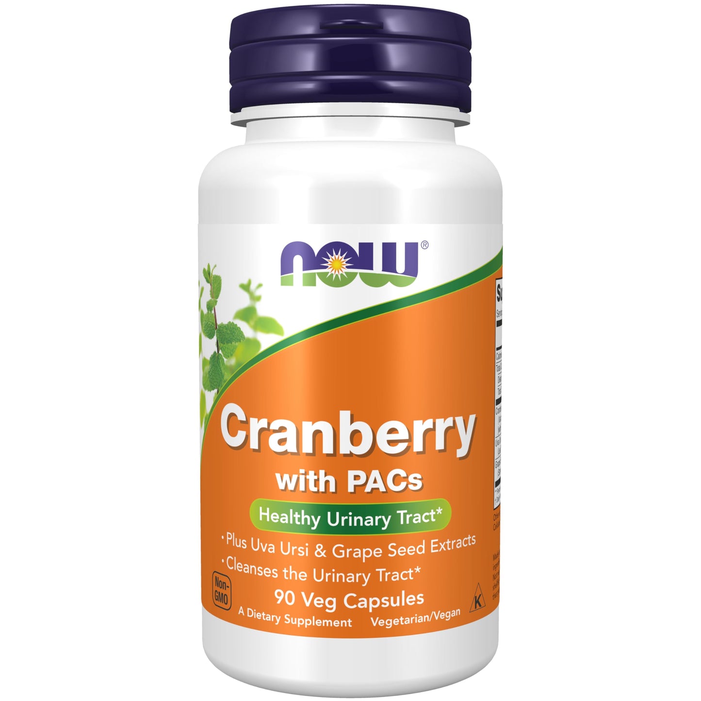 NOW Foods Cranberry with PACs, Uva Ursi and Grape Seed Extracts Veg Capsules, 90 Count