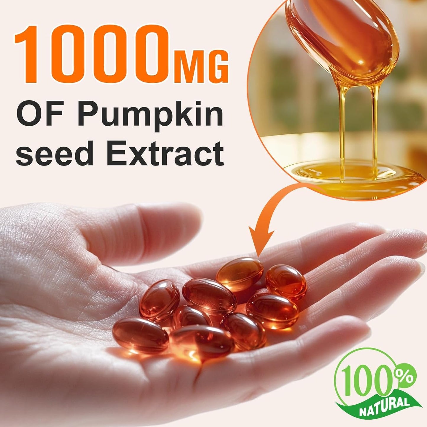 Generic Pumpkin Seed Oil 2 in 1 with Saw Palmetto Capsules 1 Capsule