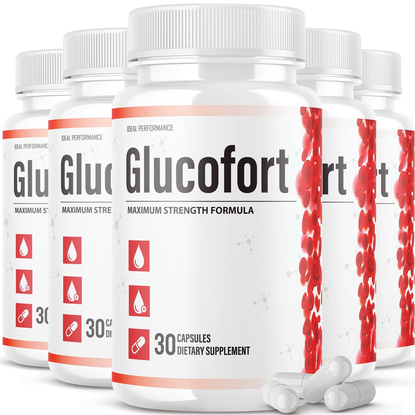 IDEAL PERFORMANCE Glucofort Formula Supplement Capsules 30