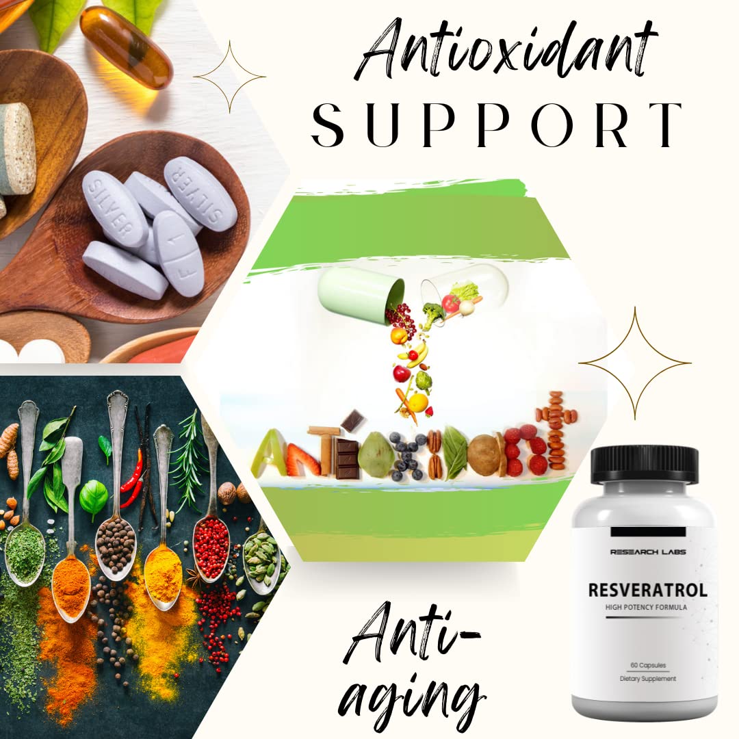 Research Labs Resveratrol Supplement Capsule, 120 Capsules