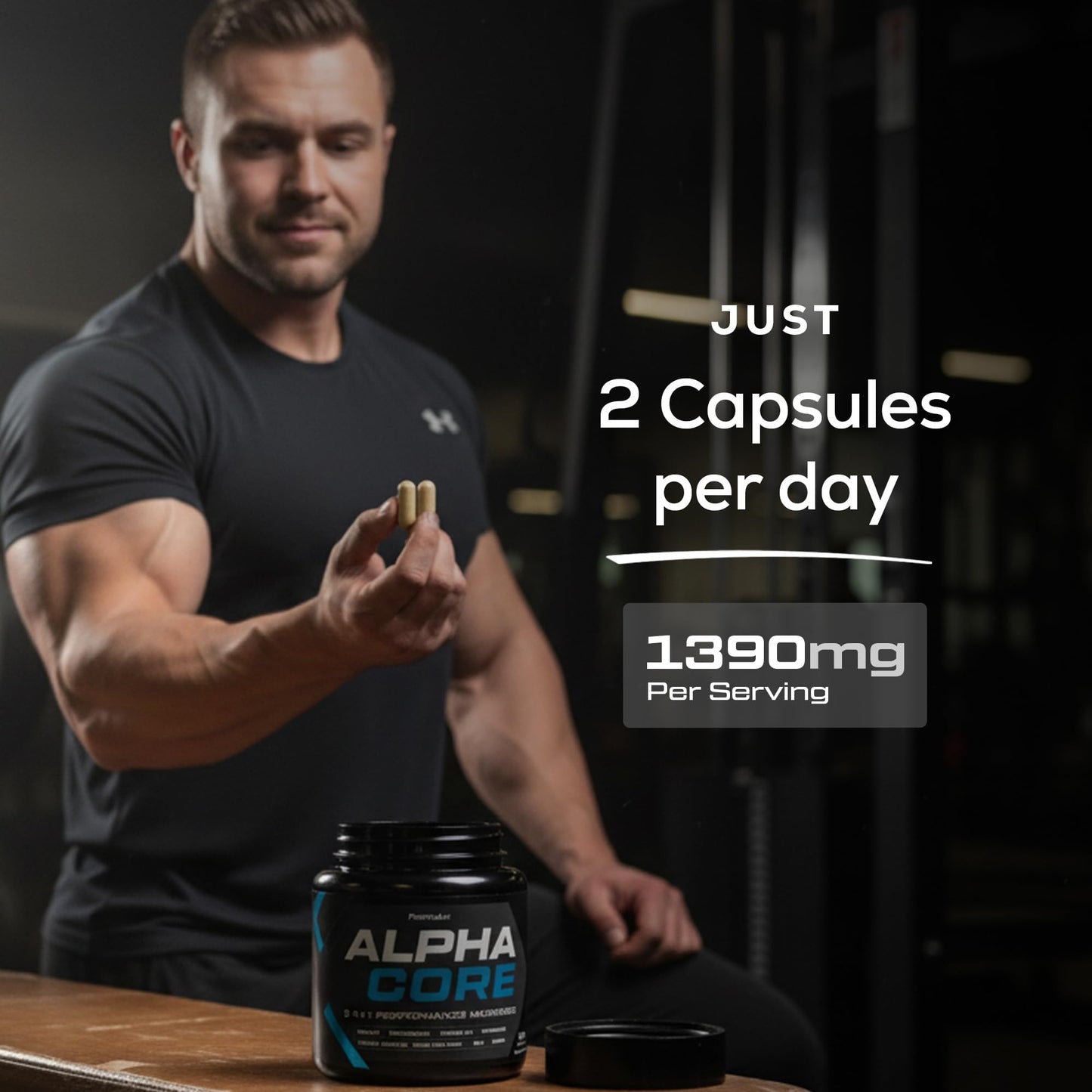 Formulux Alpha Core 8-in-1 Testosterone Booster for Men 120 Capsules