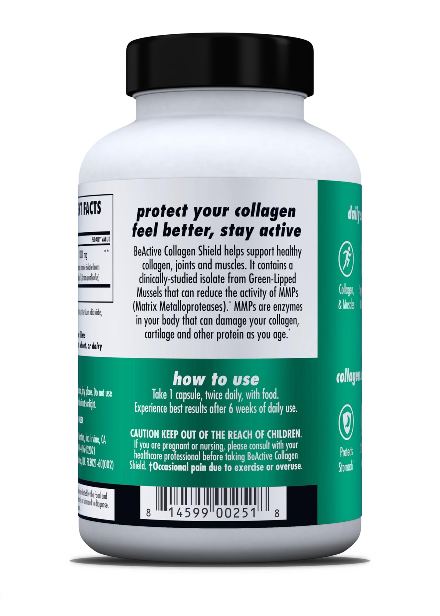 Health Direct BeActive Collagen Shield Capsules, 60 Count
