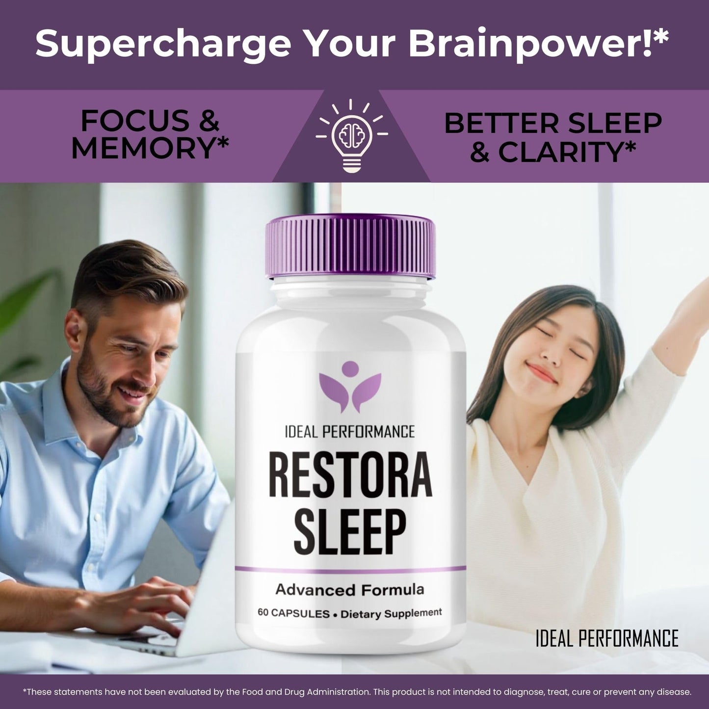 IDEAL PERFORMANCE RestoraSleep Capsule 60 Capsules