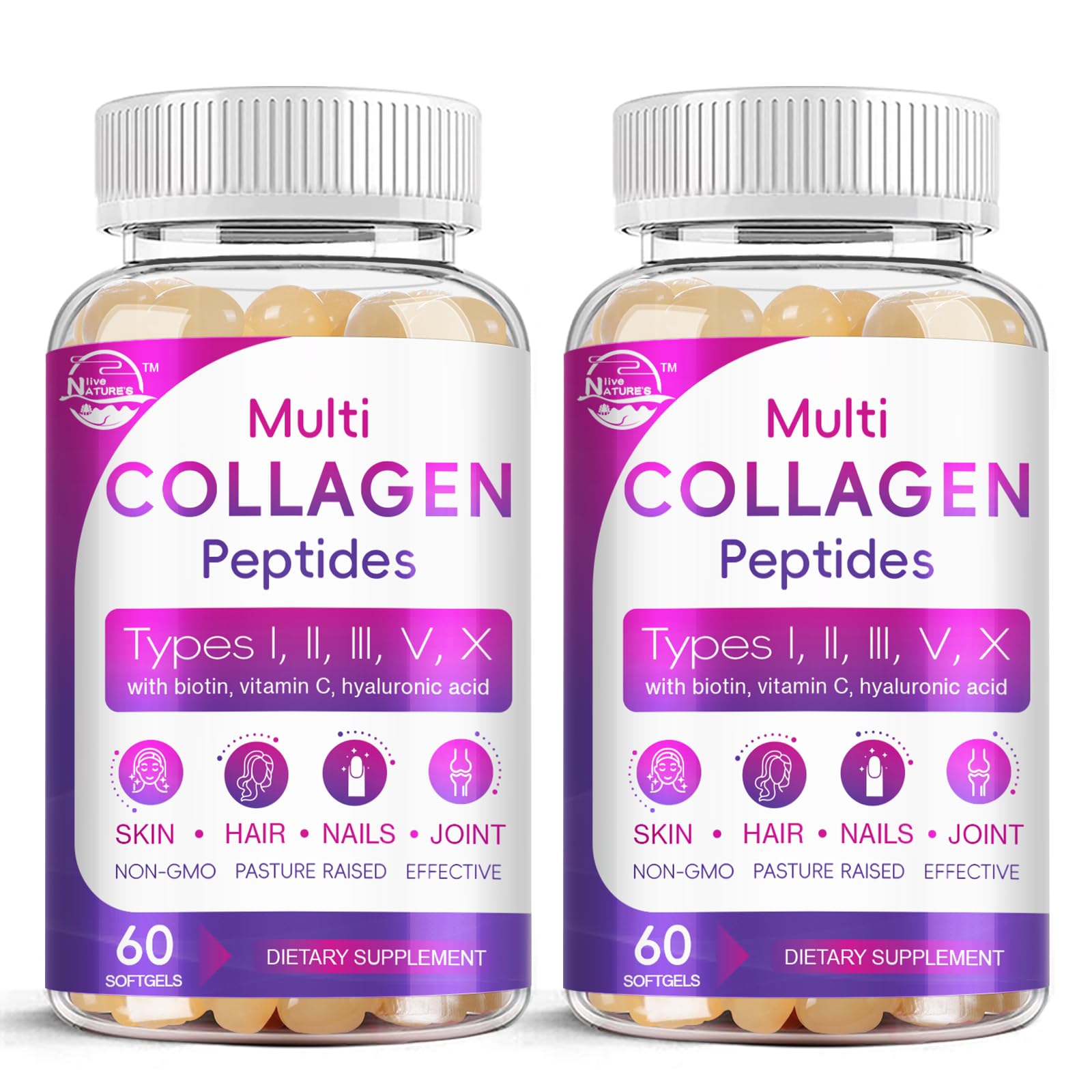 Nature's live Multi Collagen Peptides Softgel 120