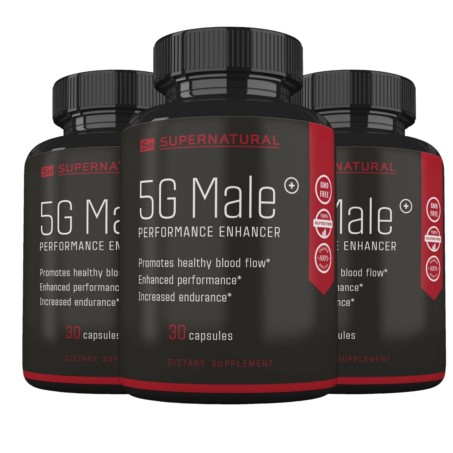 Supernatural Man 5G Male Natural T Booster Enhancing Supplement, 90 Capsules