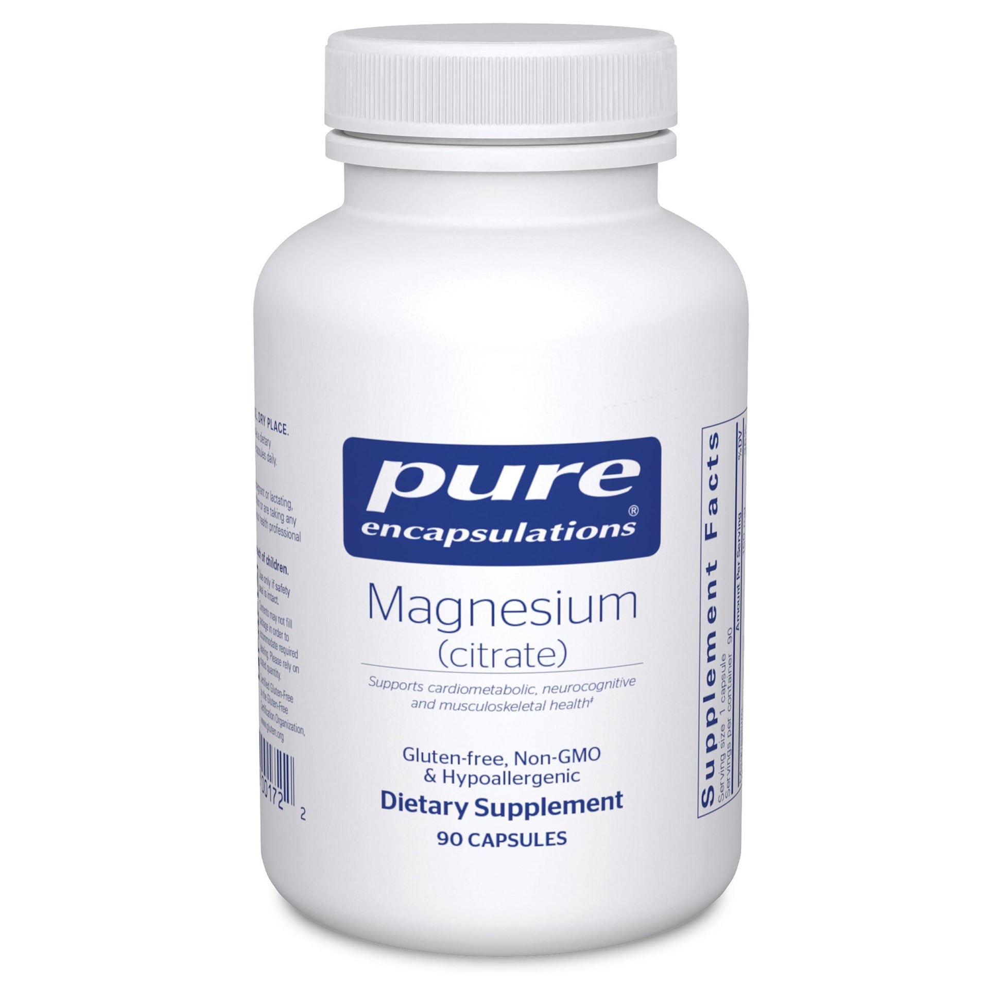 Pure Encapsulations Magnesium (Citrate) Capsules 90 Count