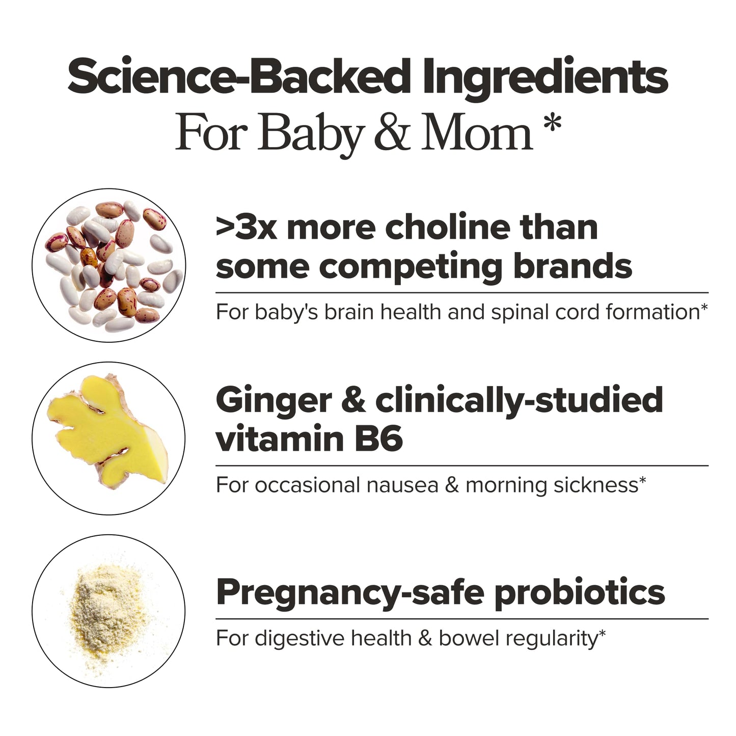 O Positiv PREGGO Prenatal + Probiotic Multivitamin Capsules, 60 Count