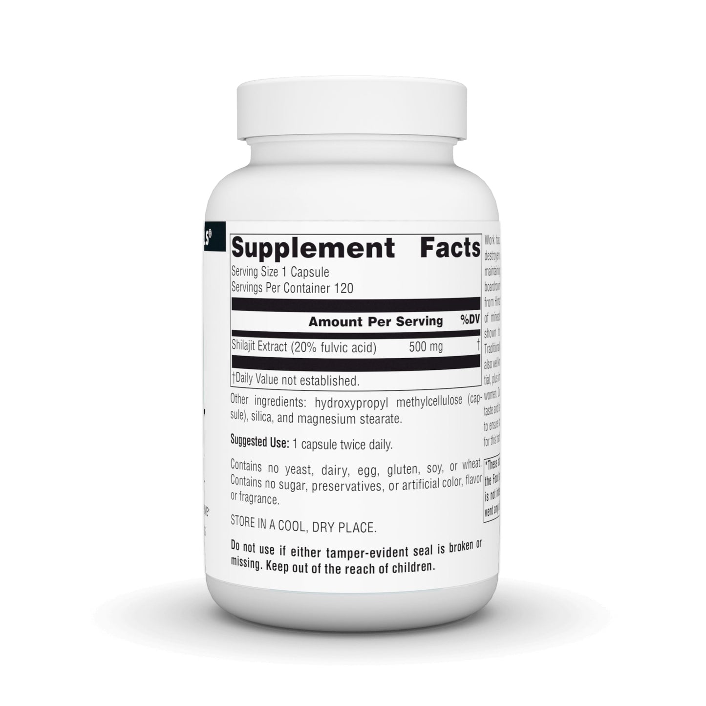 Source Naturals Shilajit Extract Capsule, 500 mg, 120 Capsules