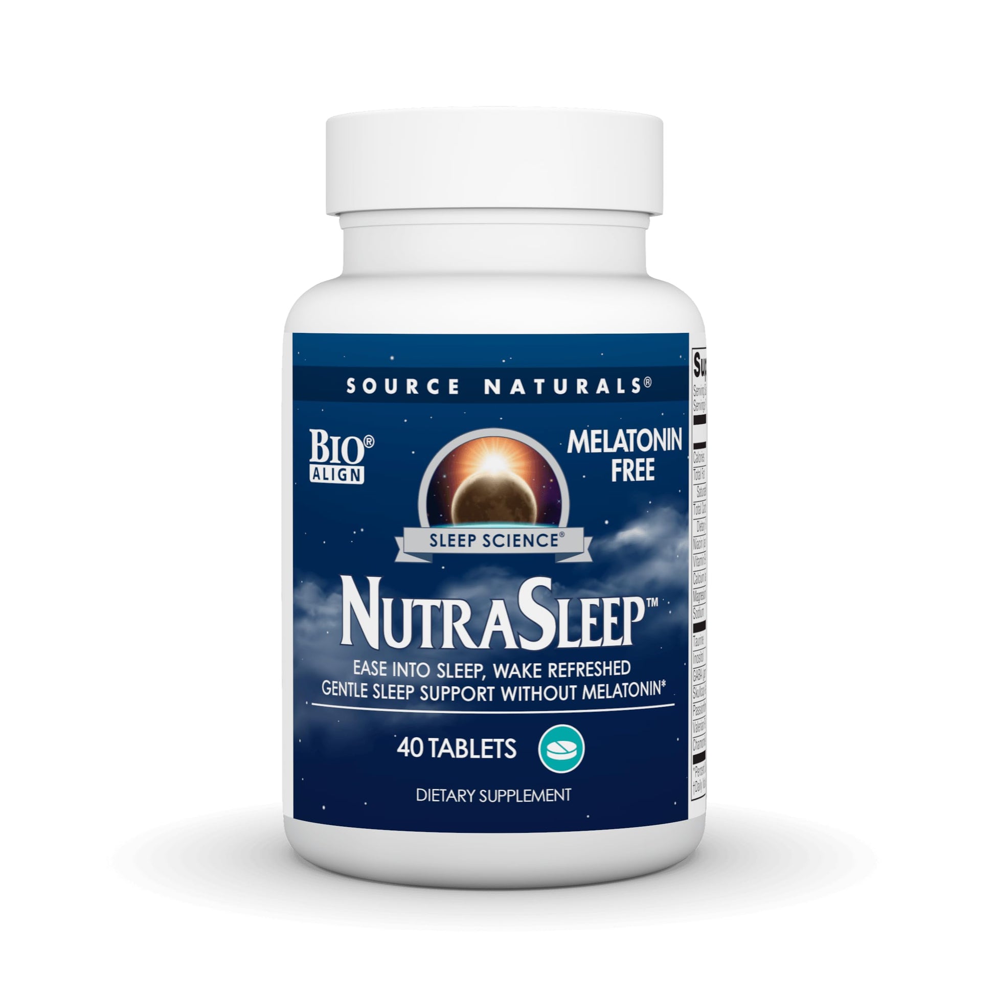 Source Naturals NutraSleep Gentle Sleep Support Without Melatonin 40 Tablets
