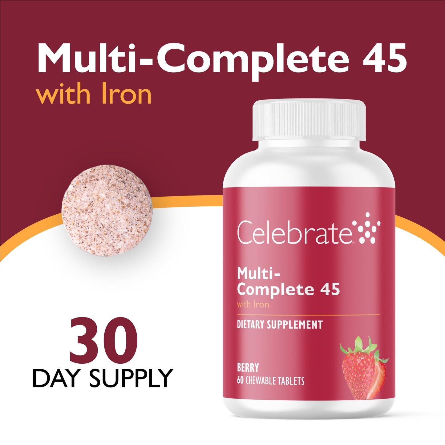 Celebrate Bariatric Supplements Multi-Complete Tablet 60 Count