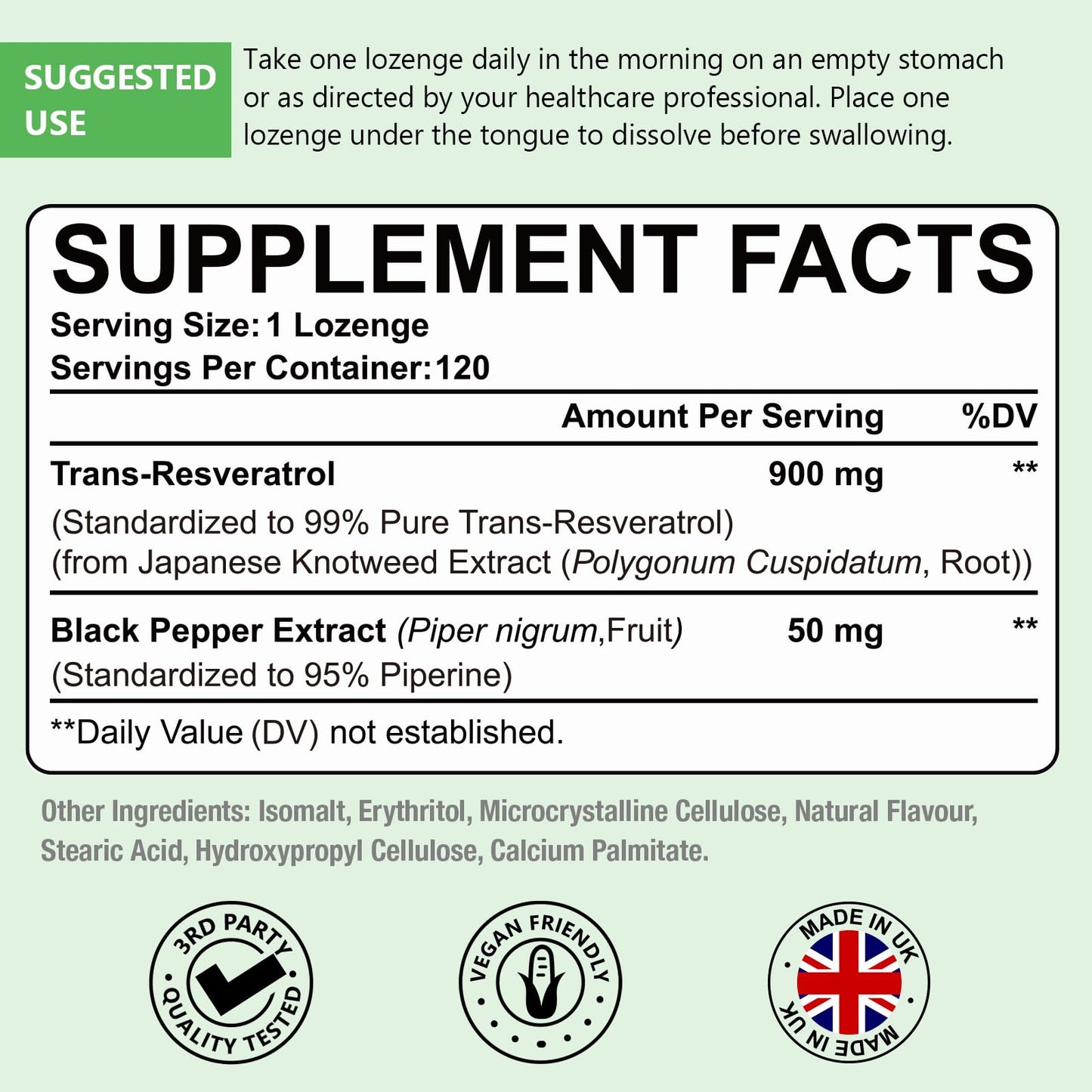 Ascuoli Trans-Resveratrol Purity 99%, 3-in-1 Advanced Formula Resveratrol Supplement for NAD+, Immune & Energy Support, Anti-Aging, Skin Health & Antioxidant Tablet, 240 Count