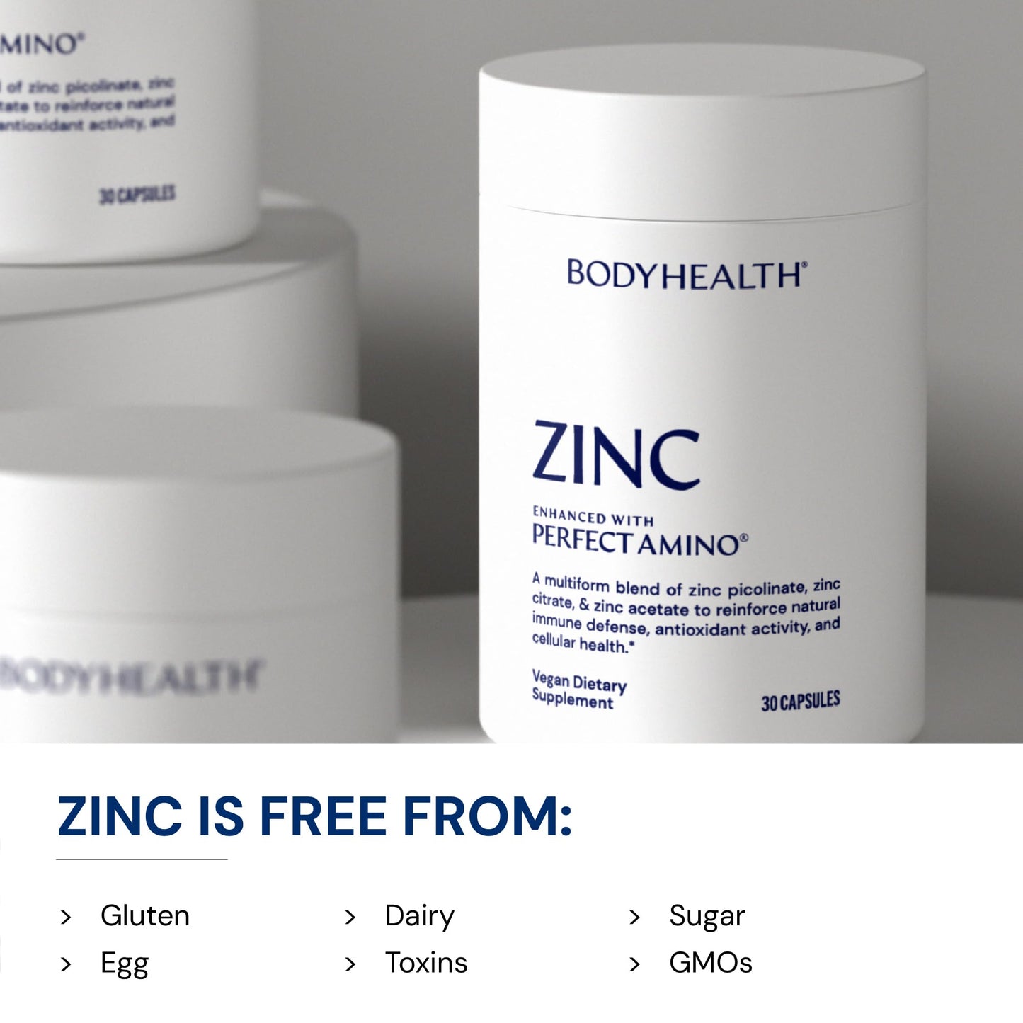 BodyHealth Zinc 30mg Capsule, 30 Count