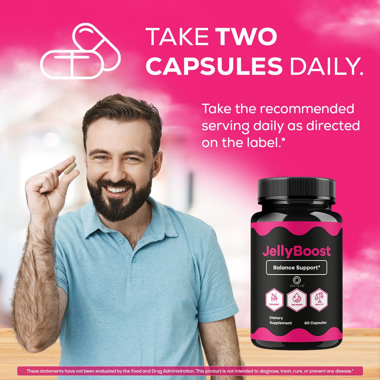OVICIA Jelly Boost Capsules, 60 Capsules