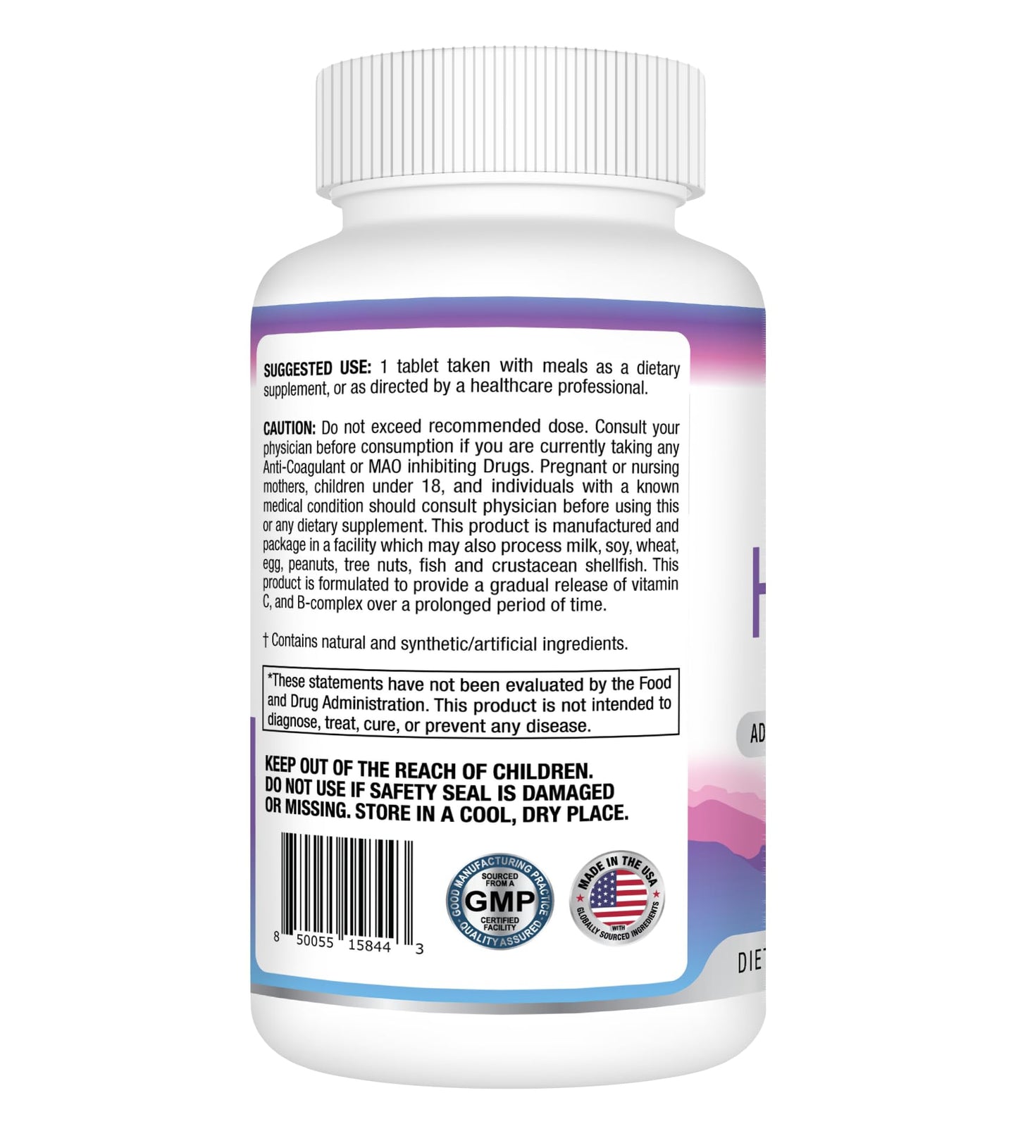 Best Earth Naturals Hair, Skin and Nails Supplement with Biotin, Collagen, Vitamins Tablets 30 Count
