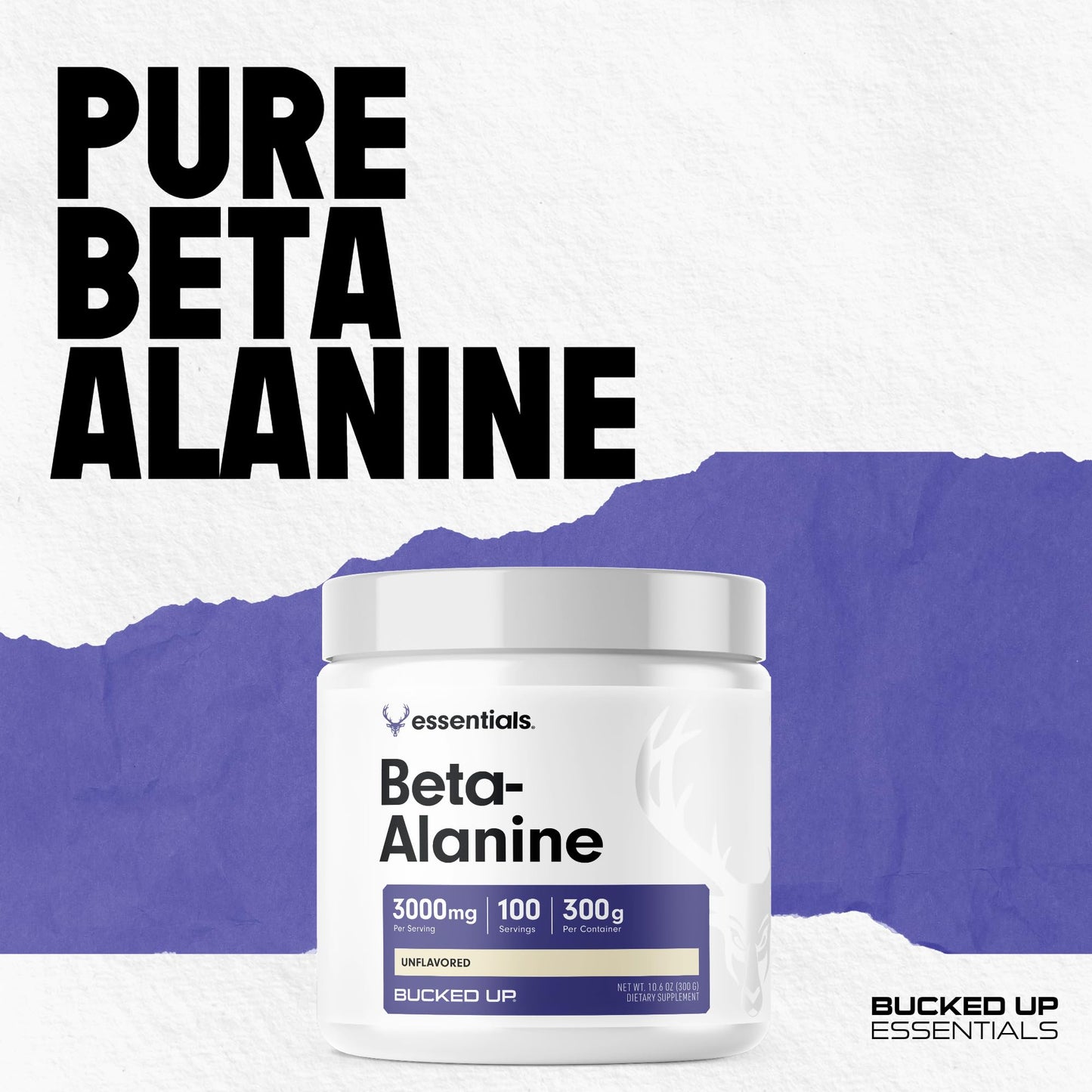 Bucked Up Beta Alanine 300mg Powder, 10.6 Ounce