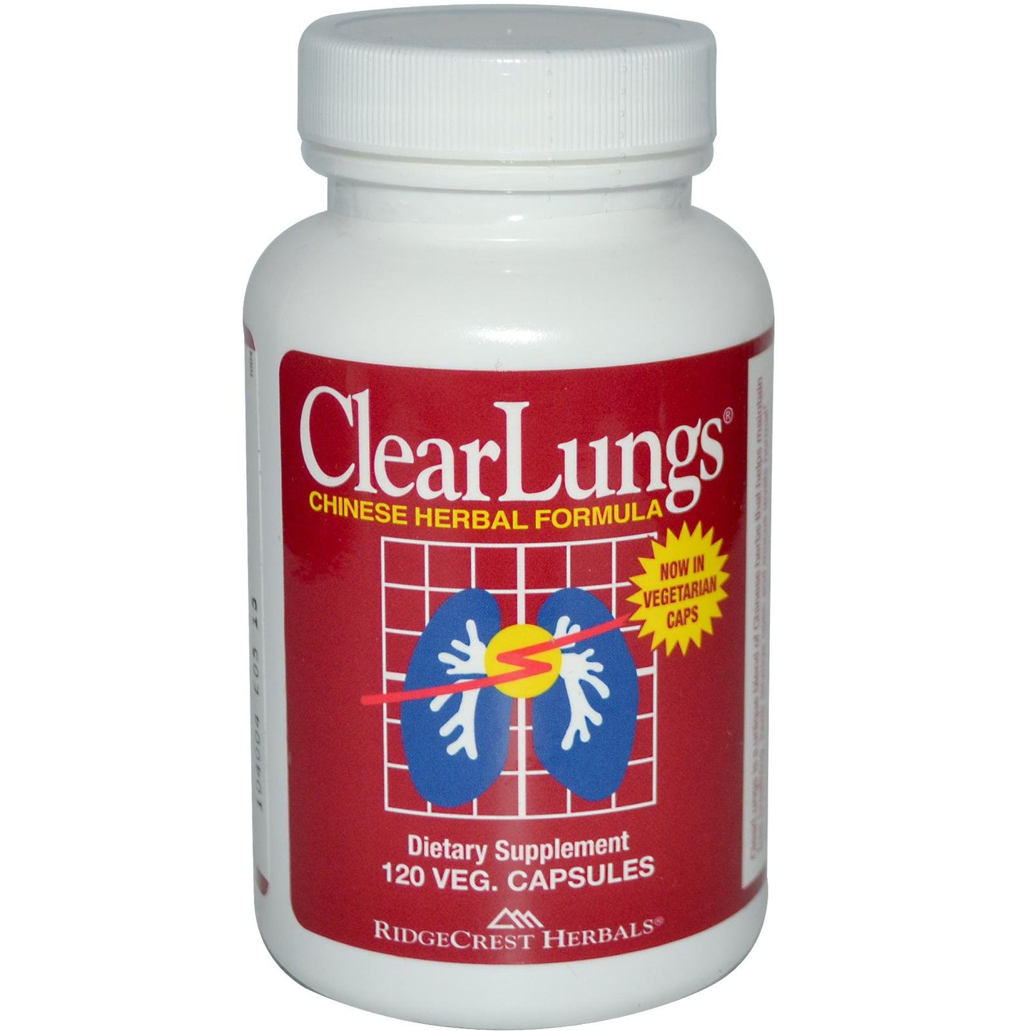RidgeCrest Herbals ClearLungs 120 Vegetarian Capsules