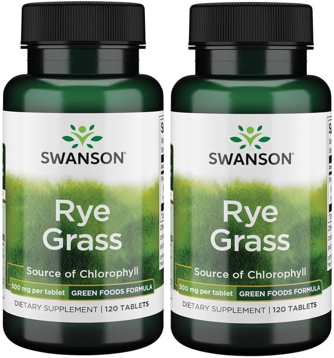 Swanson Rye Grass 500 mg Tablets, 240 Tablets