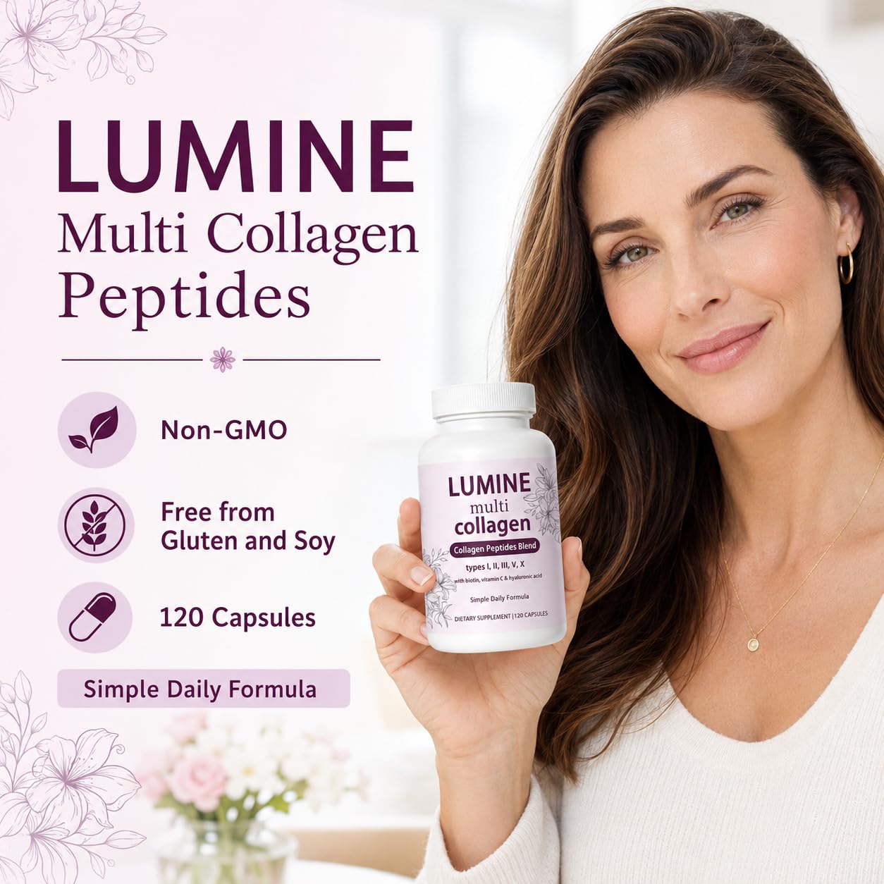 LUMINE Collagen Peptides Capsule 120 Count