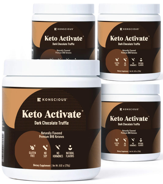 KETO ACTIVATE Dark Chocolate Truffle Exogenous Ketones Shake Powder 40