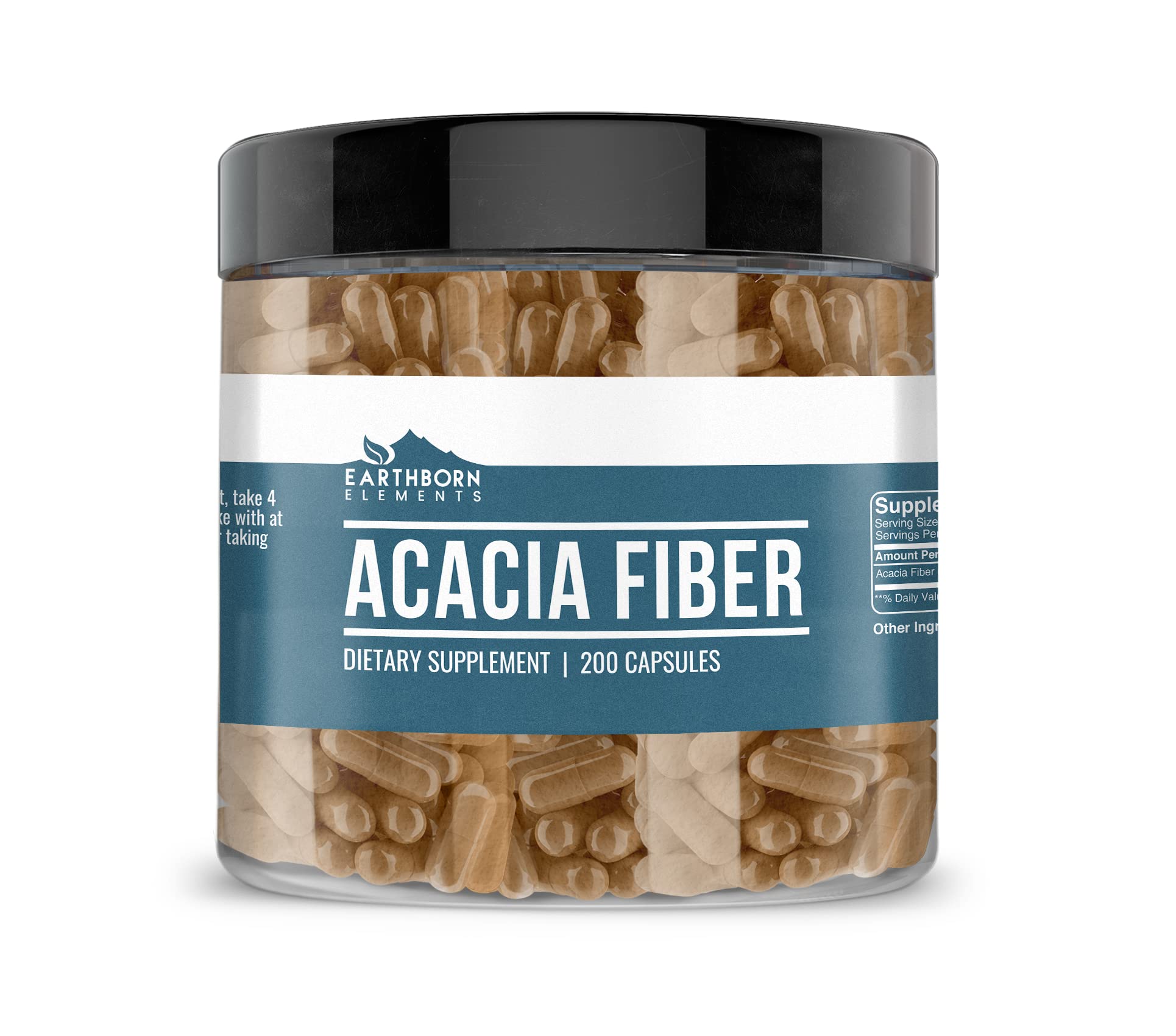 Earthborn Elements Acacia Fiber 200 Capsules