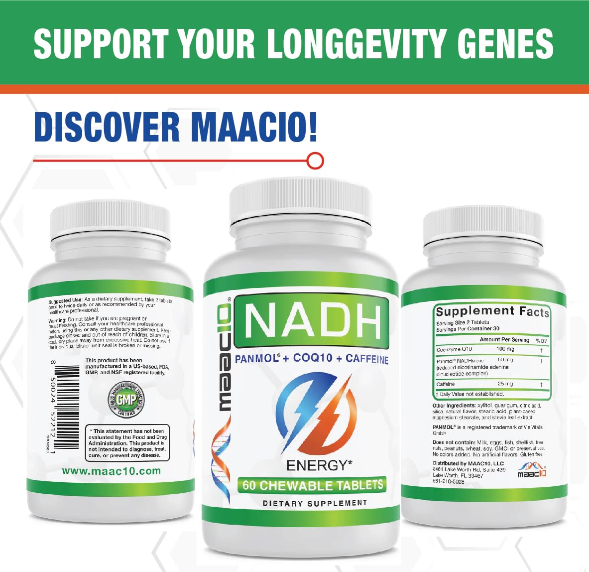 MAAC10 Energy Booster Tablet 60 Count