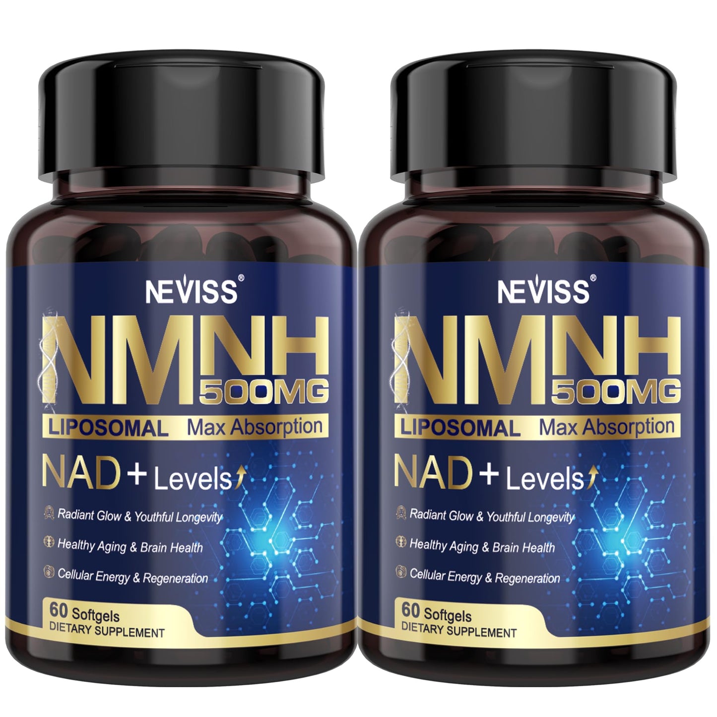 NEVISS NAD+ Supplement Softgels 120
