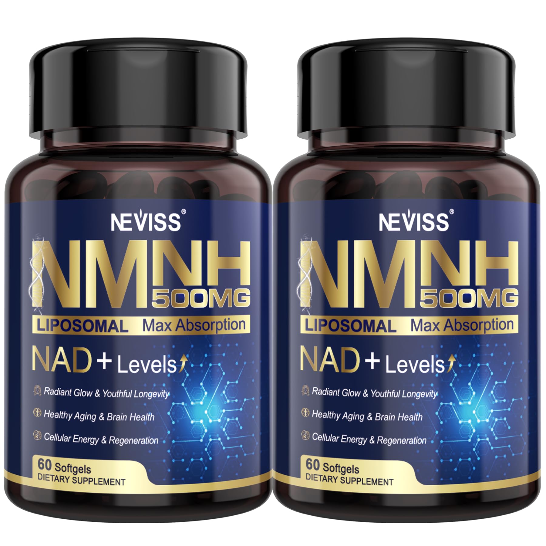 NEVISS NAD+ Supplement Softgels 120