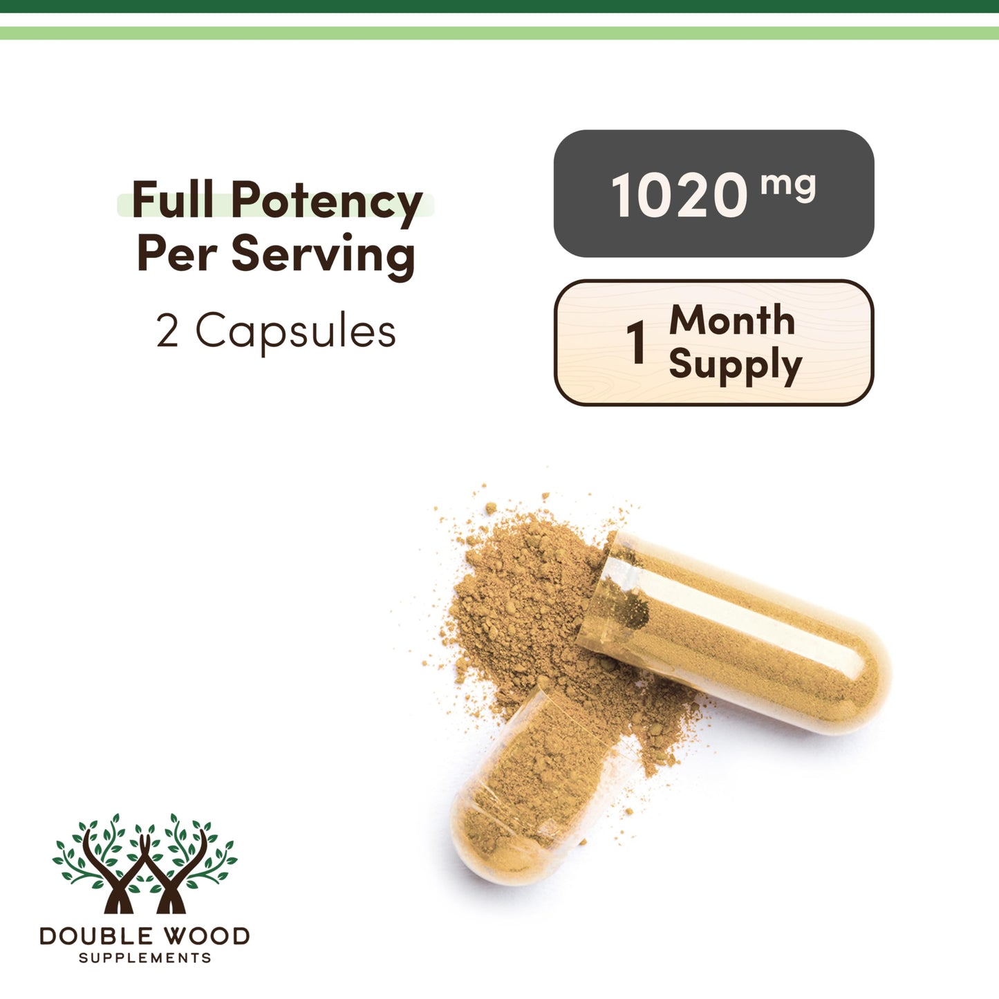 Double Wood Supplements Tongkat Ali Extract Ultra High Potency 200:1 for Men (Longjack) Eurycoma Longifolia 1000mg per Serving with 20mg Tribulus Terrestris, 60 Capsules