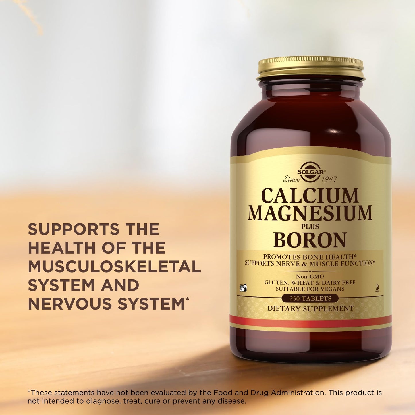 Solgar Calcium Magnesium Plus Boron Tablets 750 Count
