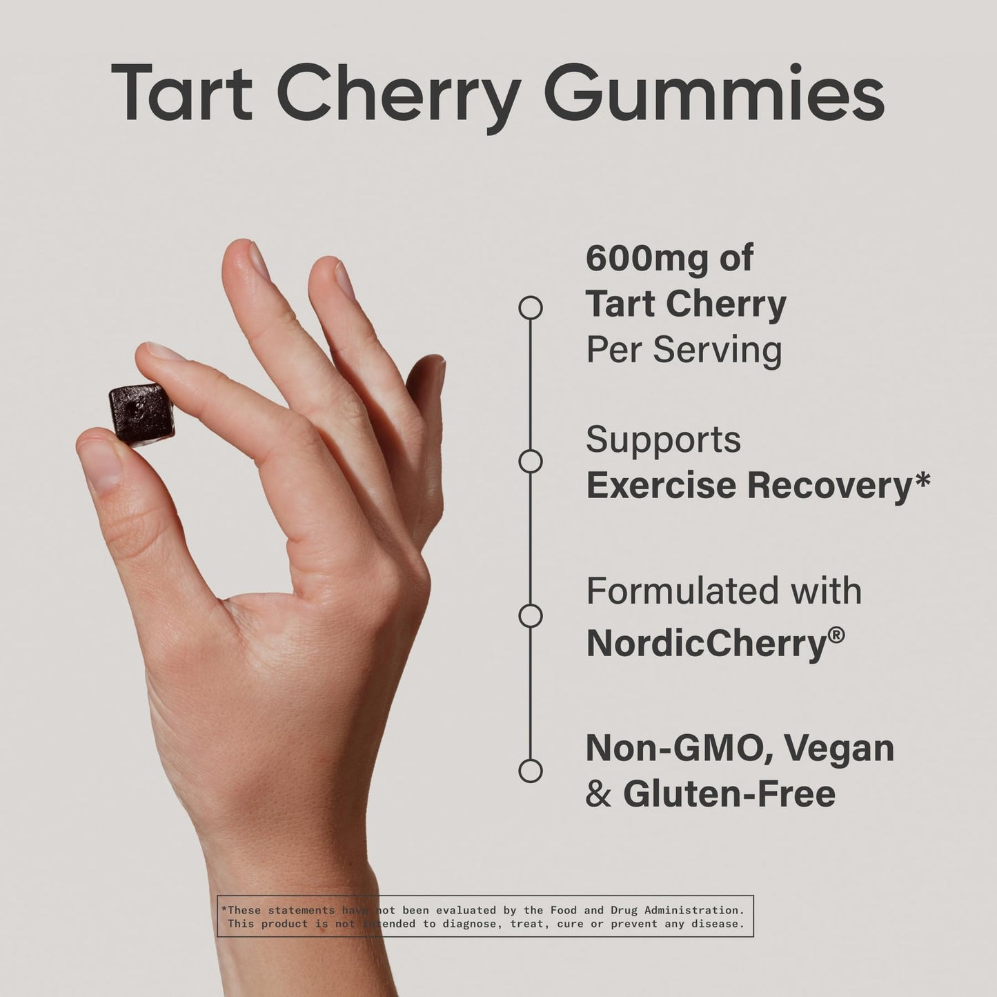 Sports Research Tart Cherry Gummy Supplements, 60 Gummies