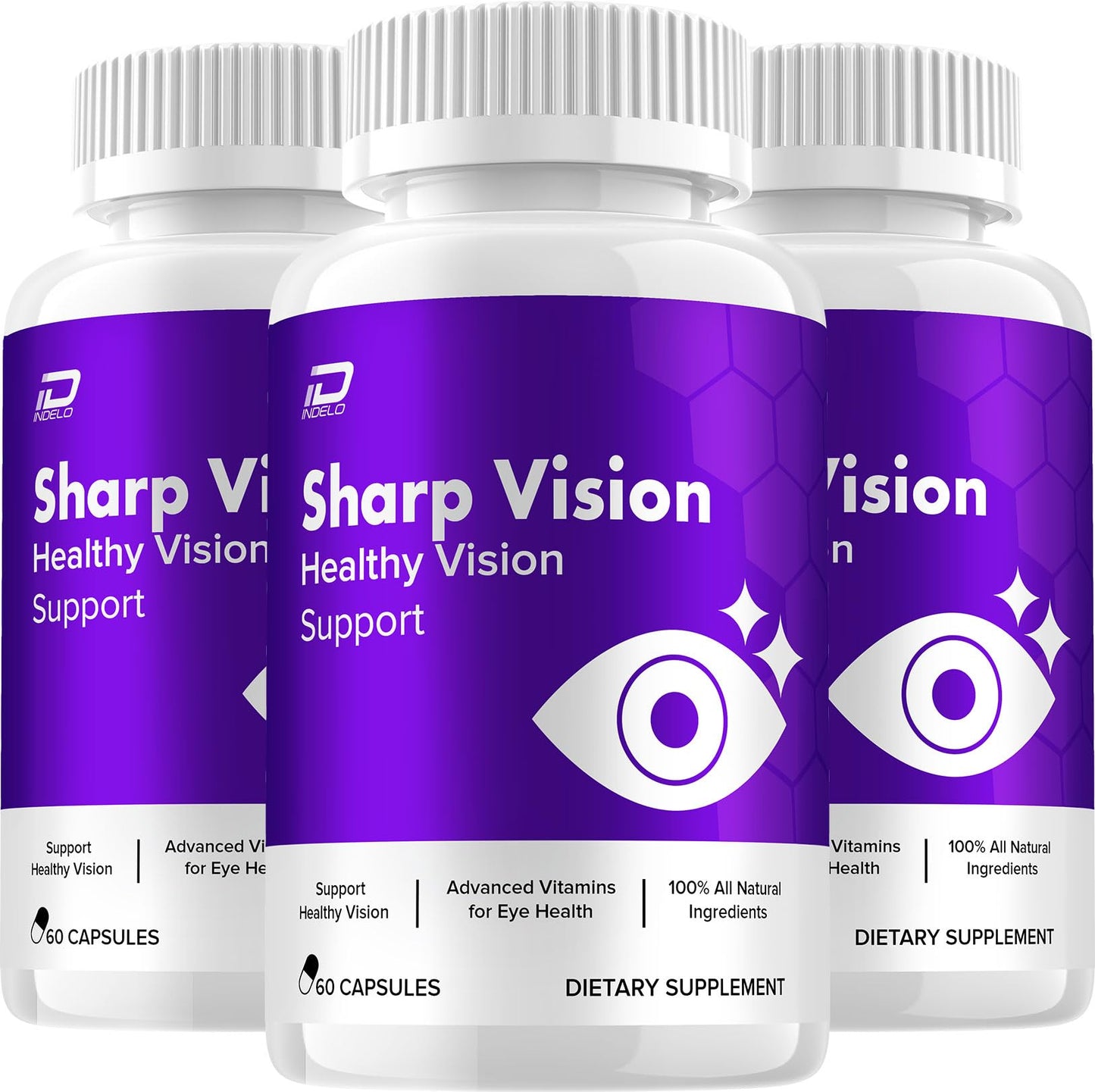 Indelo Sharp Vision Capsule Supplement 180 Capsules