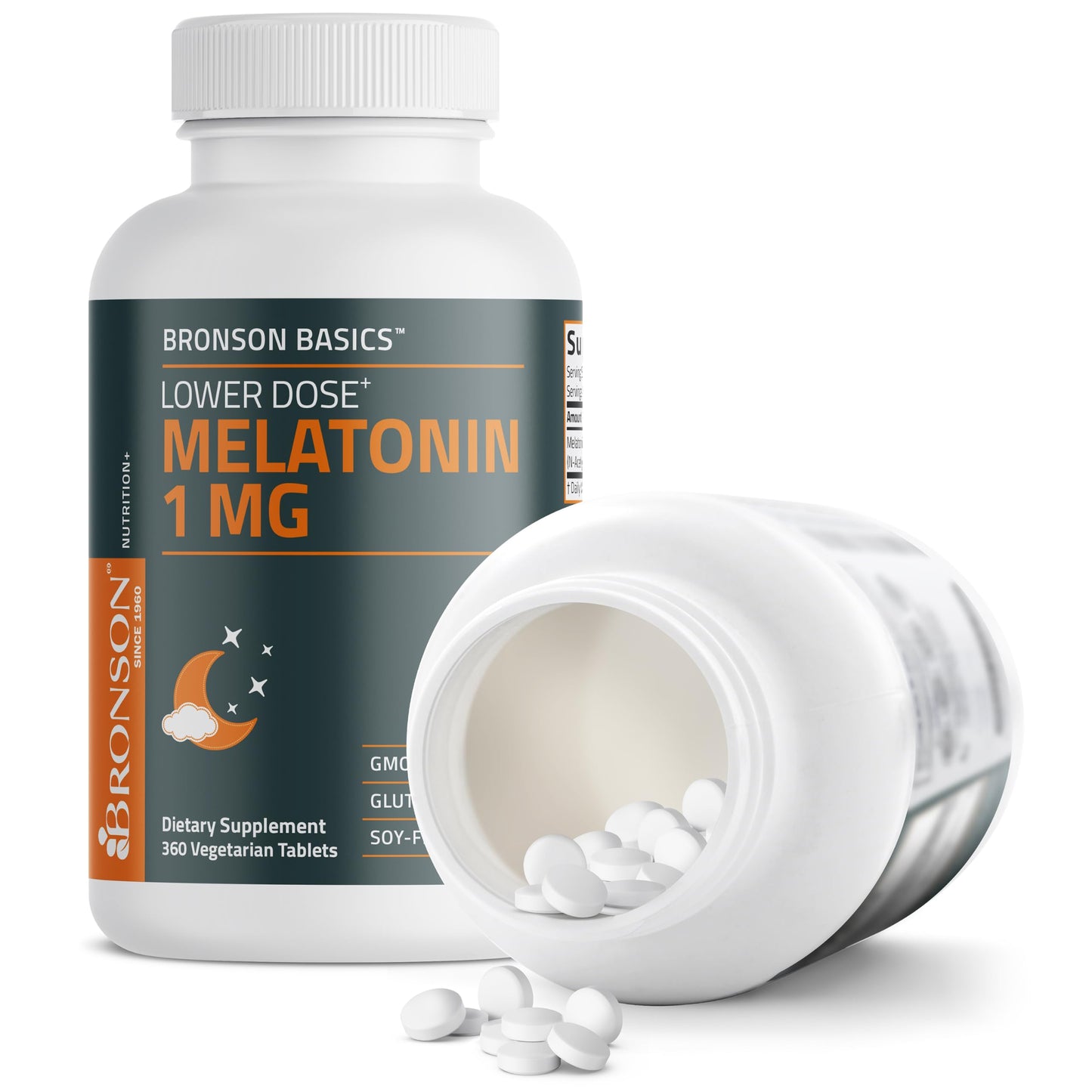 Bronson Lower Dose Melatonin 1mg 360 Capsules