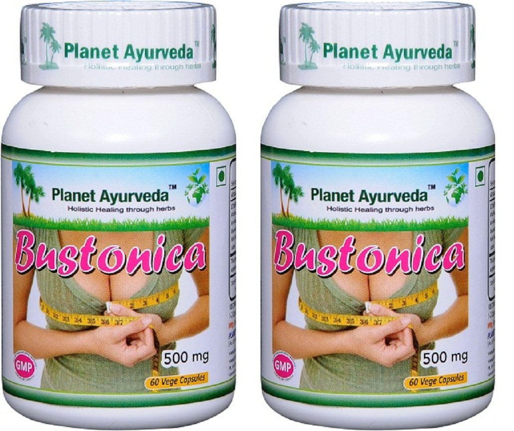 Planet Ayurveda Bustonica 500mg Veg Capsules, 2 Bottles