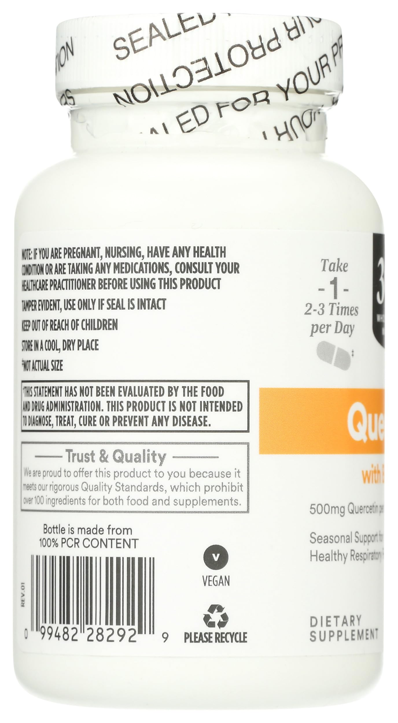 Whole Foods Market Quercetin with Bromelain Capsules, 100 Count