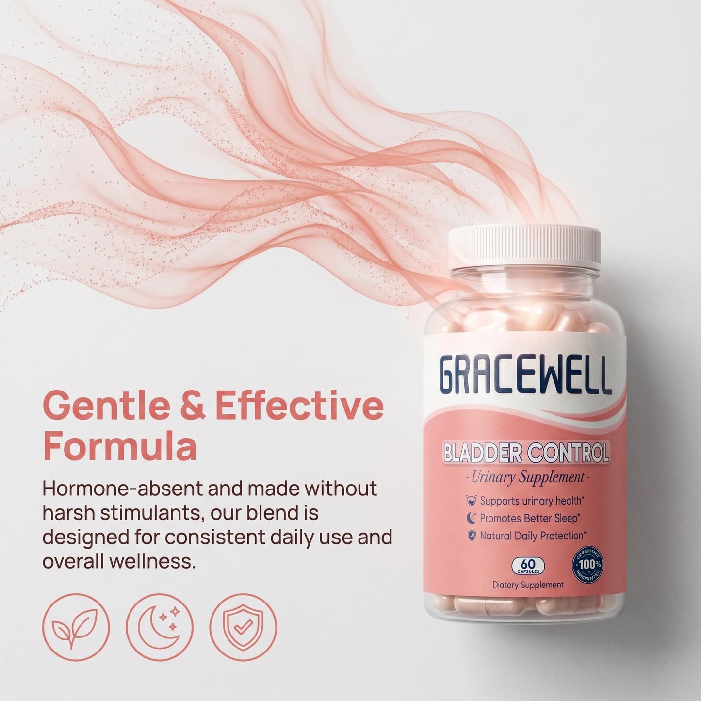 BERSEG GraceWell Bladder Wellness Support for Women 60 Capsules