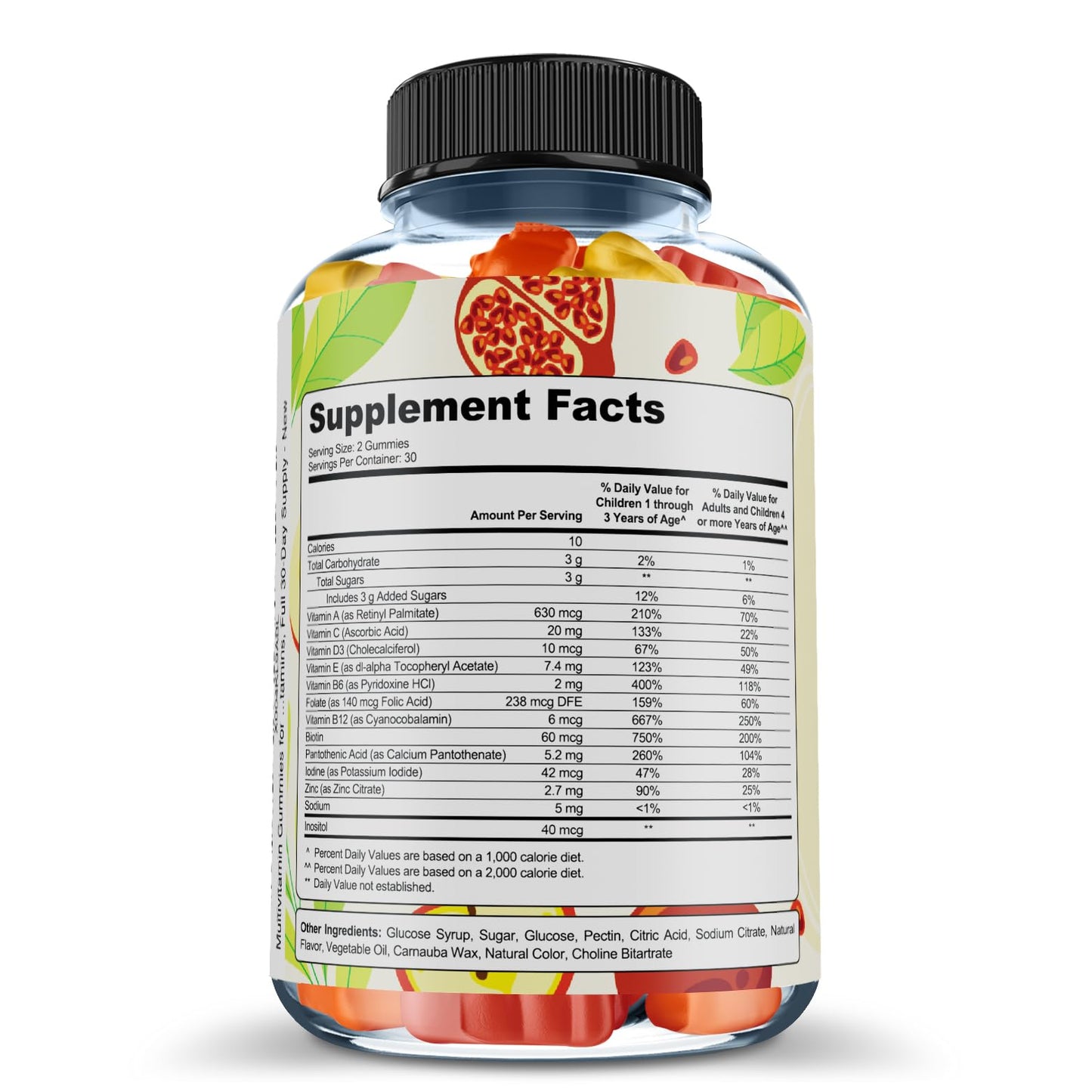 DOCTOR RECOMMENDED SUPPLEMENTS Premium Multivitamin Gummies for Toddlers & Kids - Essential Daily Vitamins A, C, D3, E, B6, B12, Biotin, 60 Gummies