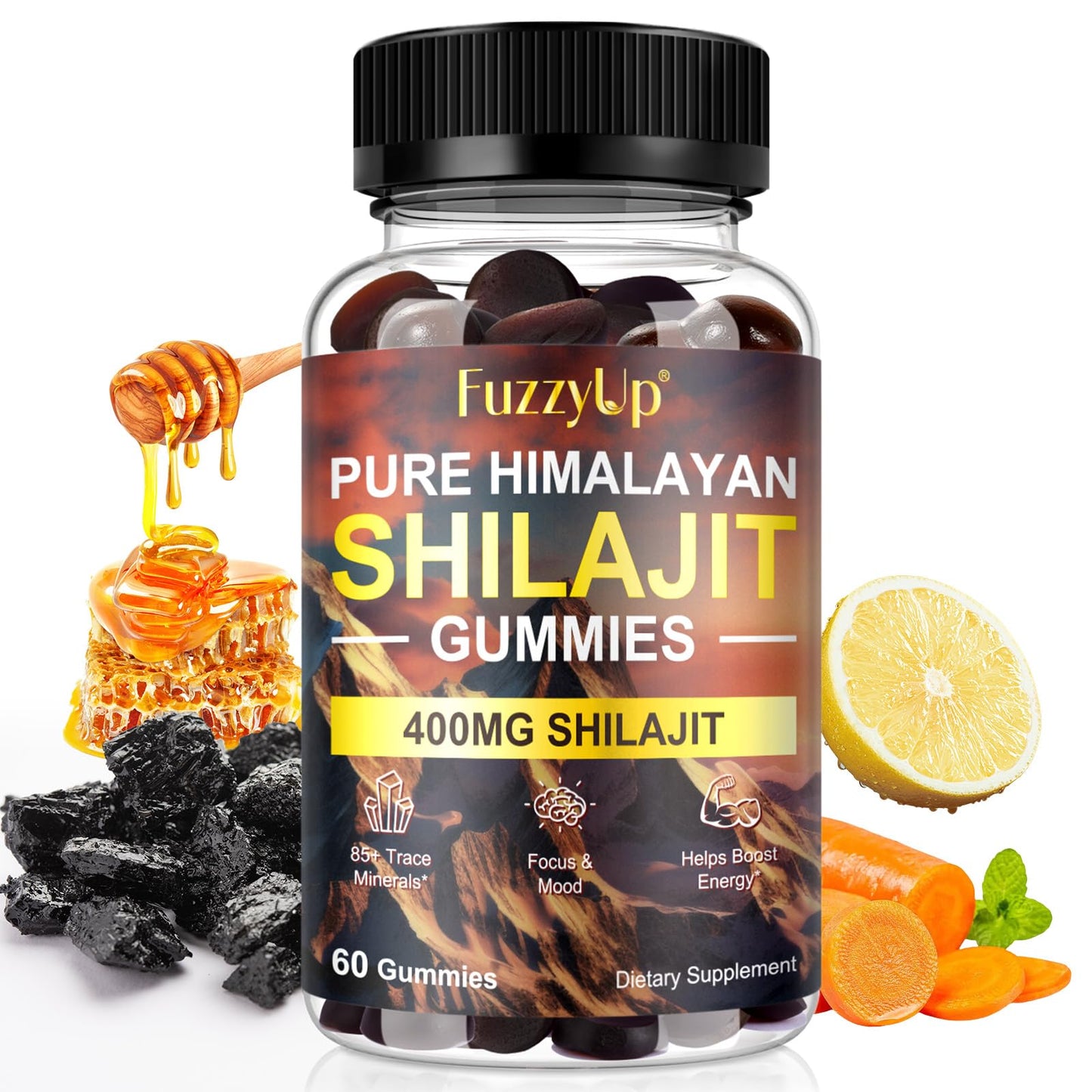 ZhuGuaCo Shilajit Gummies, 60 Count