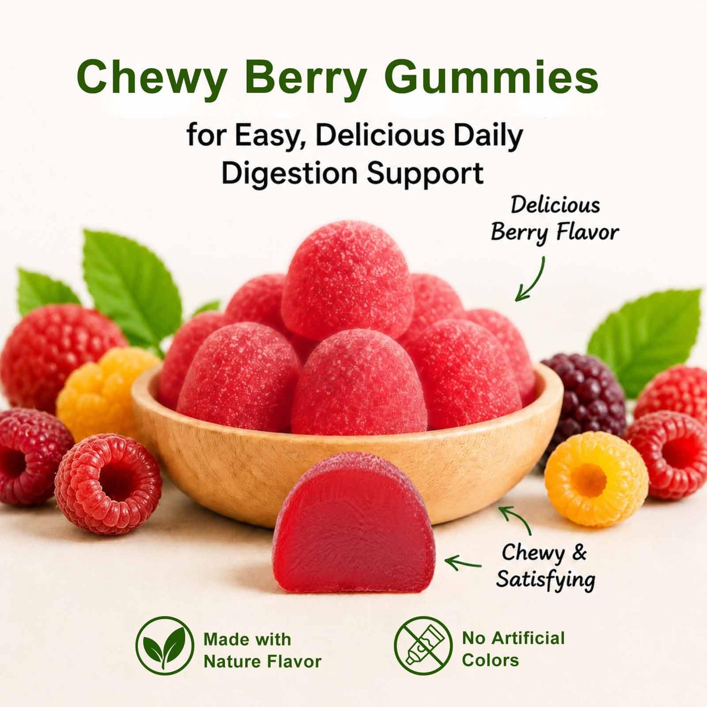 INFNTVITA DGL Licorice Root Gummies 400mg – Deglycyrrhizinated Licorice Extract for Stomach & Gut Support – Vegan, Gluten Free, Berry Flavor – 60 Gummies