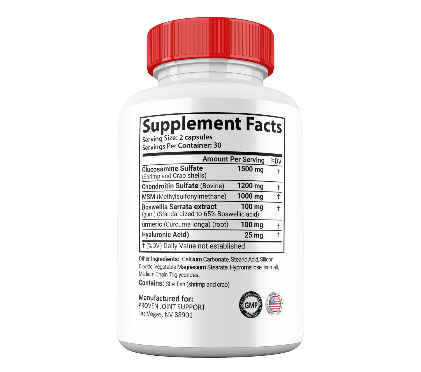Gold Nutra Proven Joint Support Capsules, 1 Count