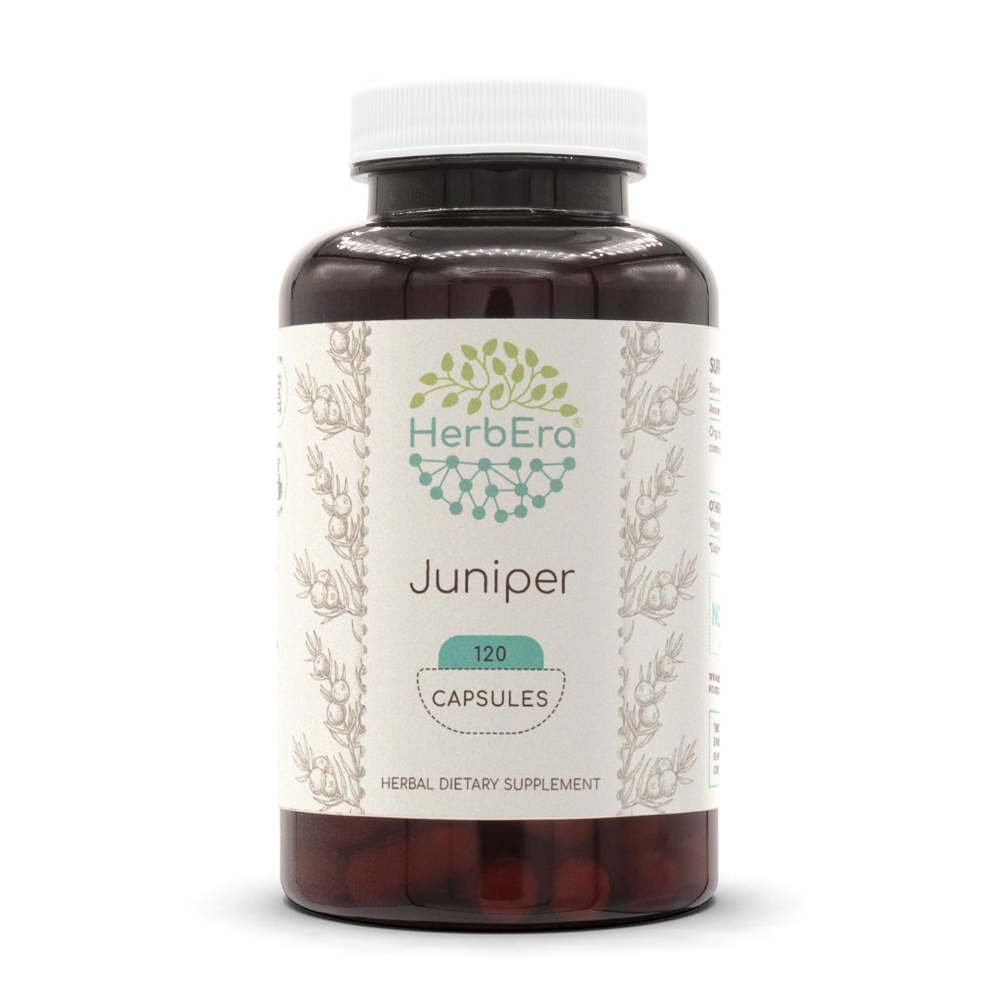 HerbEra Juniper 500 mg Capsules, 120 Count