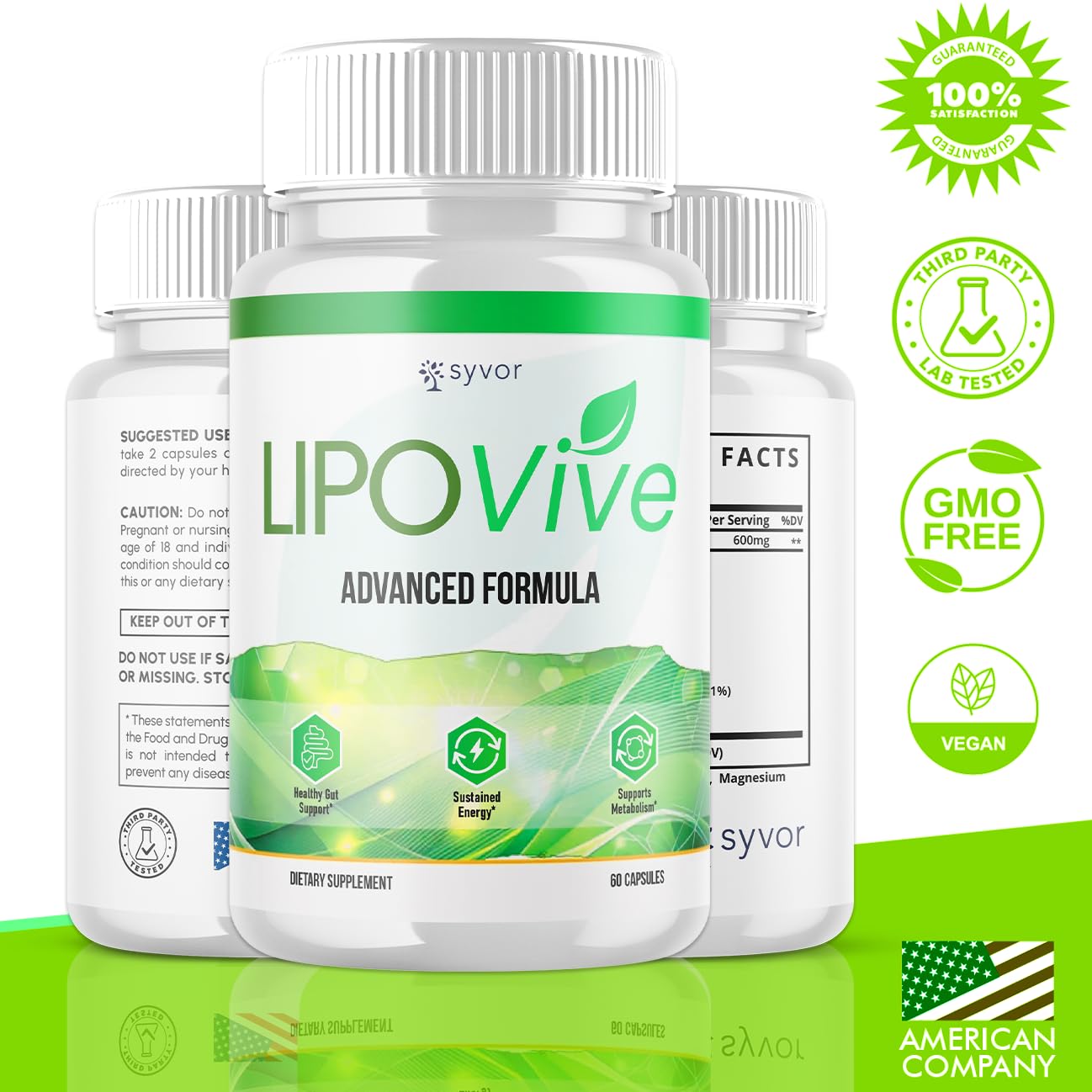 Syvor Lipovive Capsules, 60 Capsules
