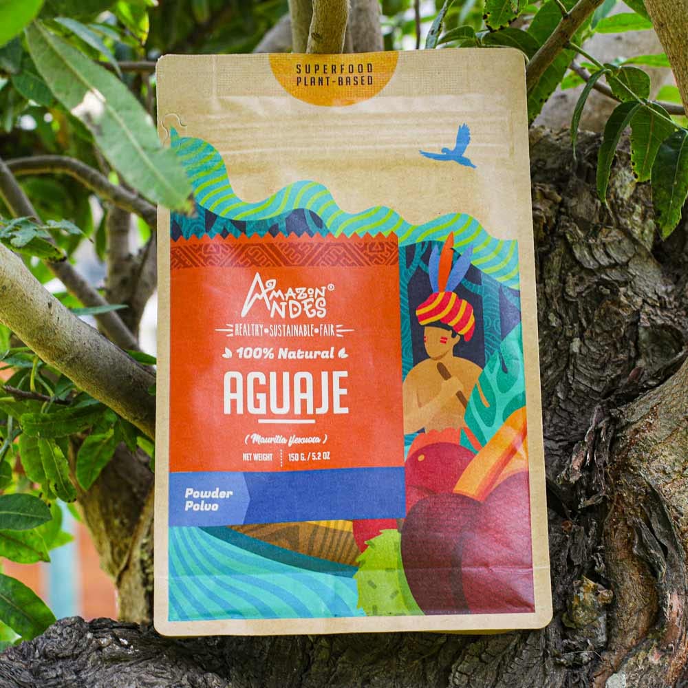 Amazon Andes Healthy Sustainable Fair Aguaje Fruit Powder 5.2 Ounce