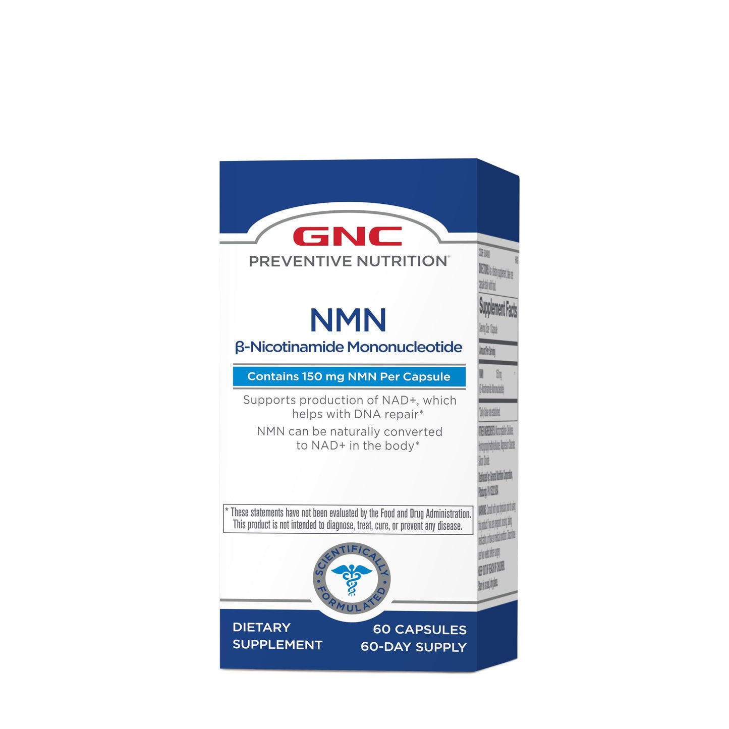 GNC Preventive Nutrition NMN 150 mg Capsule, 60 Capsules