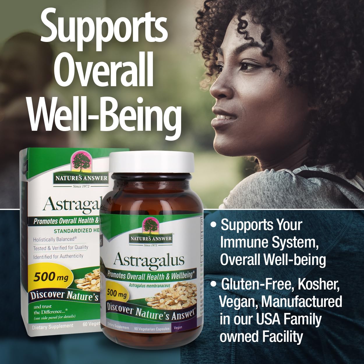 Nature's Answer Astragalus Root Extract Capsule 60 VCaps