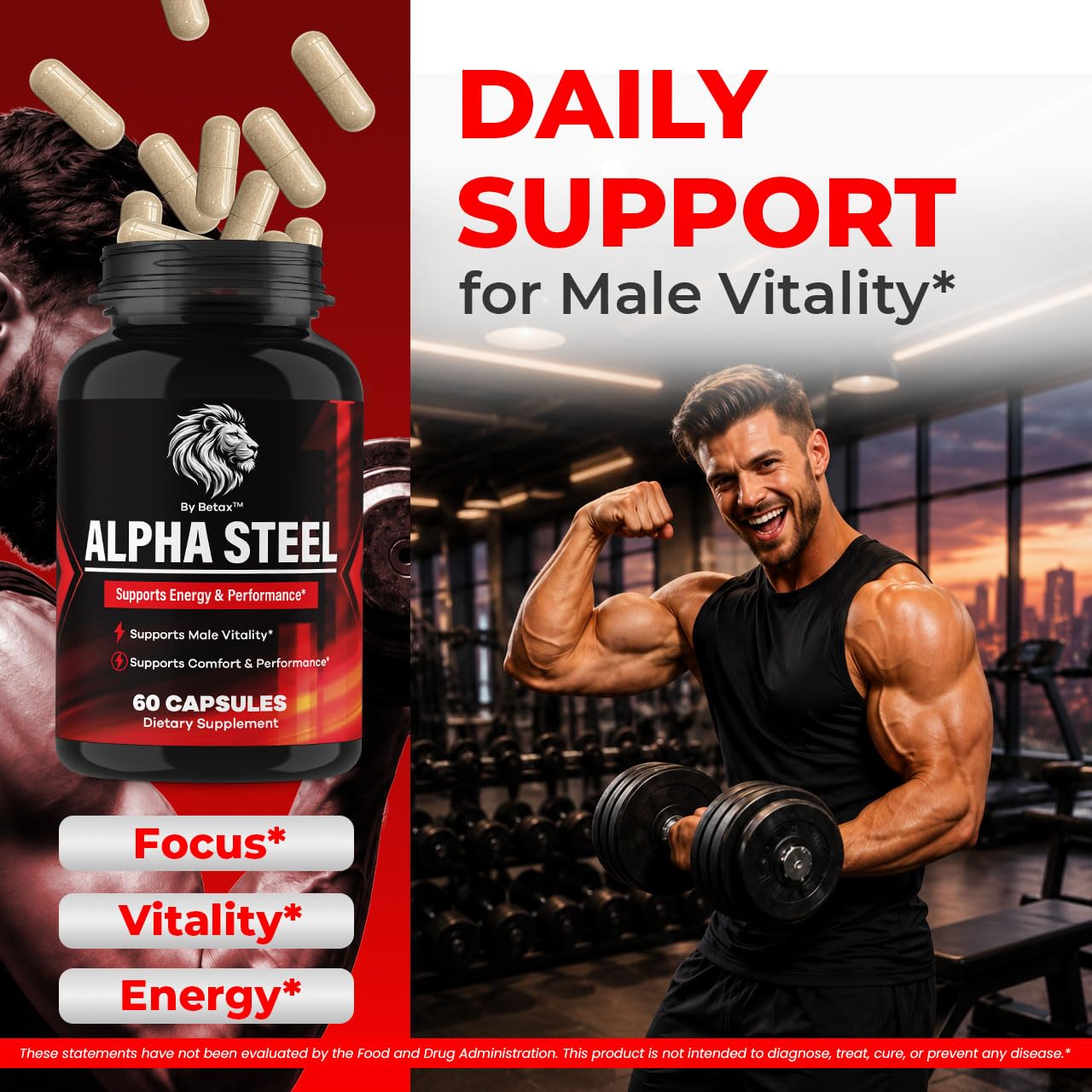 BetaX AlphaSteel Capsules 60 Capsules